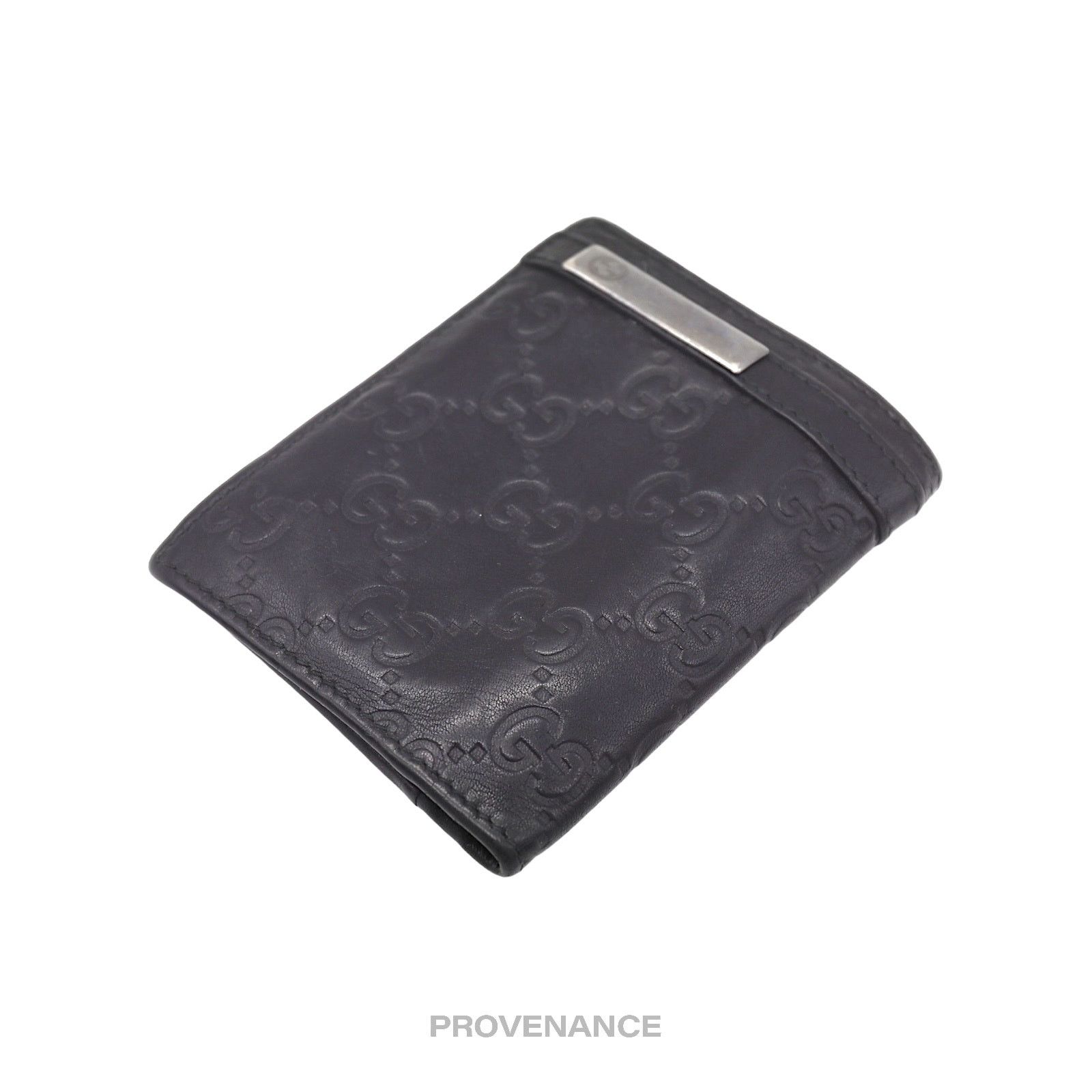 Gucci 🔴 Gucci Pocket Organizer Wallet - Black GG Guccissima Size ONE SIZE - 4 Thumbnail