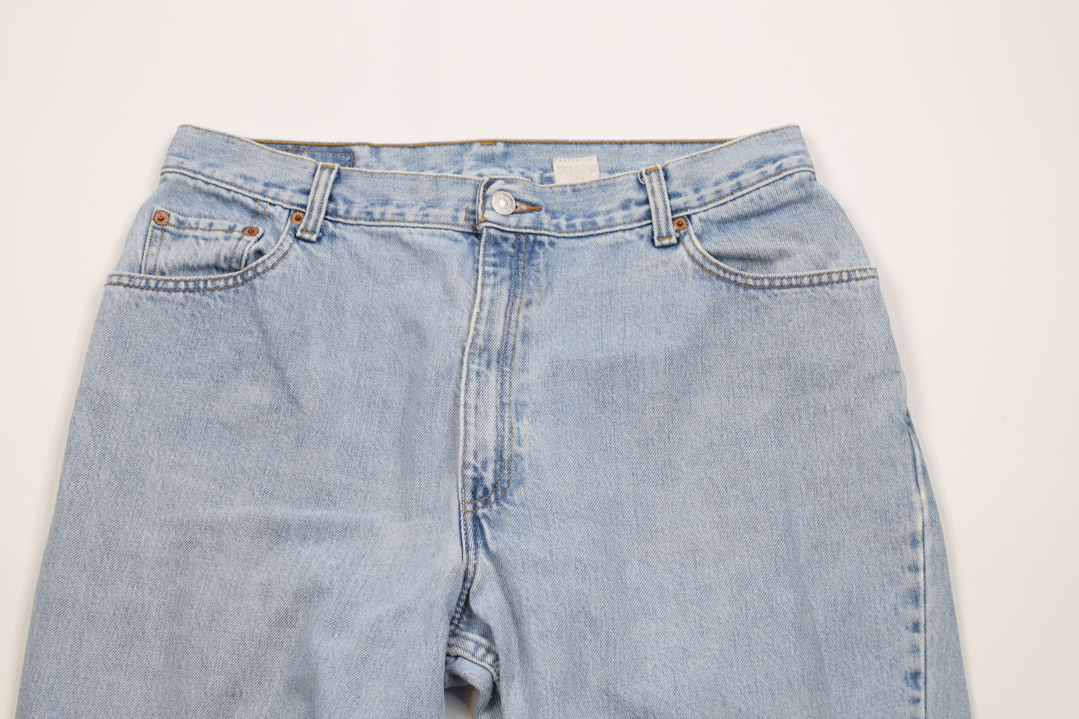 Levi's Vintage 90s Levis 550 Relaxed Fit Tapered Leg Denim Jeans Size 38" / US 16 / IT 52 - 2 Thumbnail