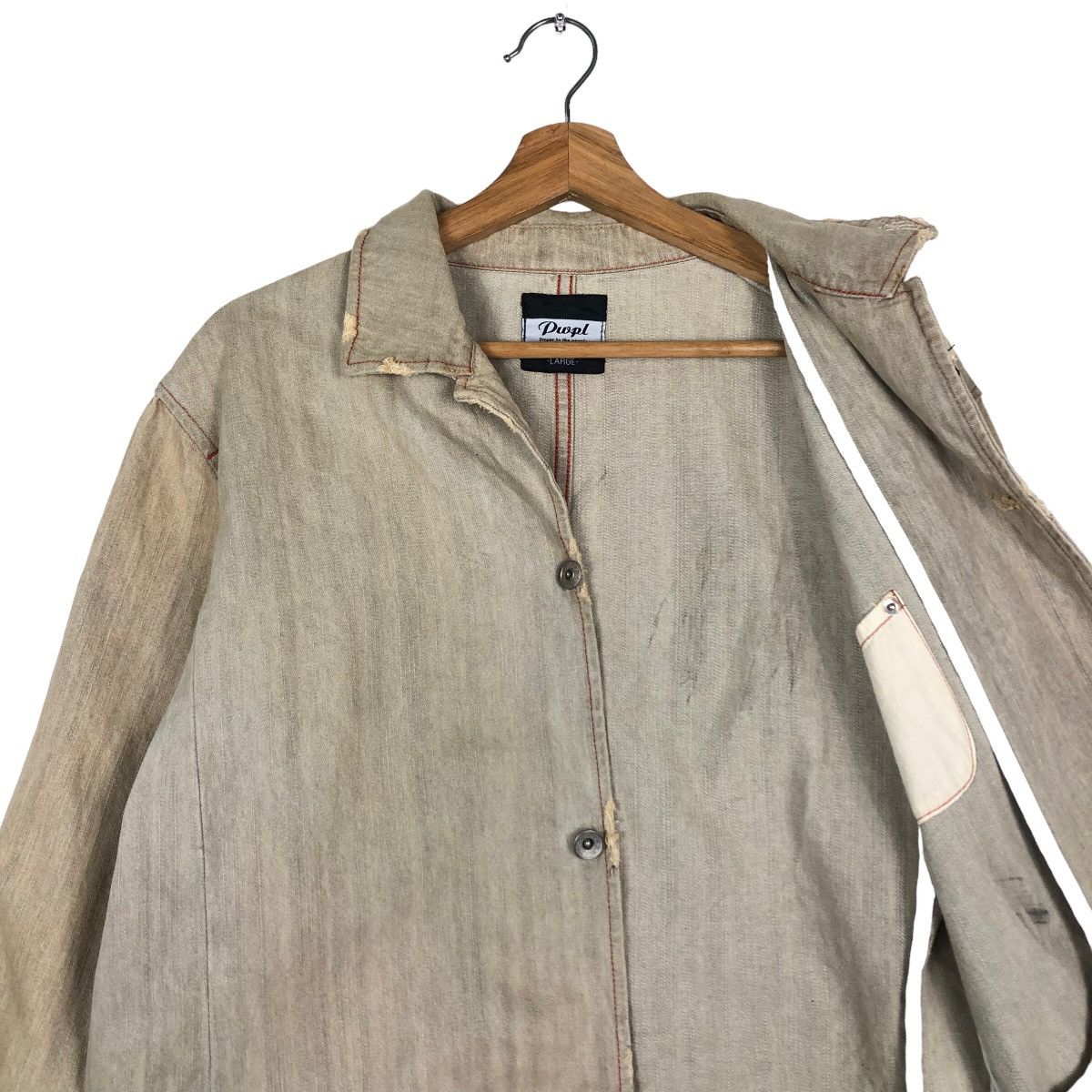 Issey Miyake 🔥Vintage Chore Work Jacket Union Pwpl Issey Miyake Japan Size US L / EU 52-54 / 3 - 12 Thumbnail