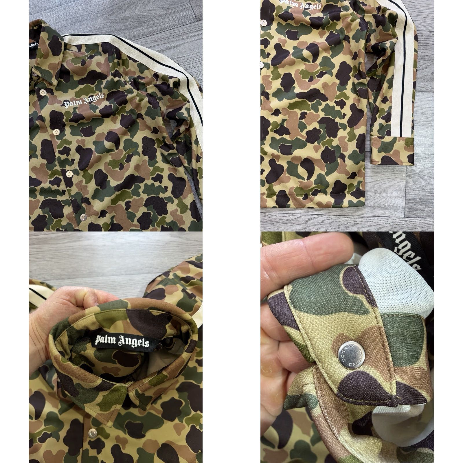 Palm Angels Palm Angels Camouflage Track Jacket Shirt Green Size S Long Sleeve Size US S / EU 44-46 / 1 - 8 Thumbnail