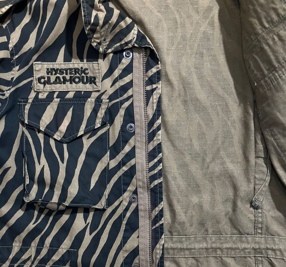 Hysteric Glamour 2000s Hysteric Glamour Tiger Stripe M65 Field Jacket Size US M / EU 48-50 / 2 - 4 Thumbnail