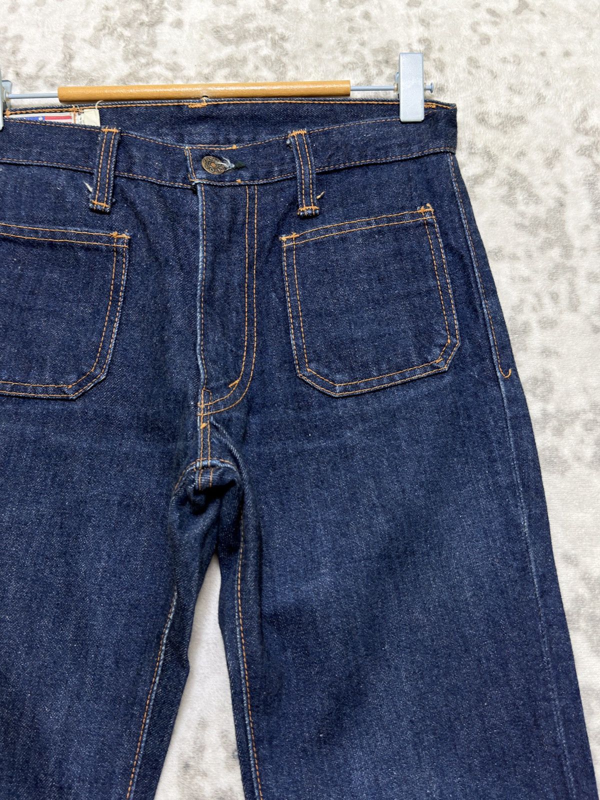 Vintage Bobson Vintage Dark Blue Super Flare Bell Bottom Denim Jeans Size US 26 / EU 42 - 5 Thumbnail