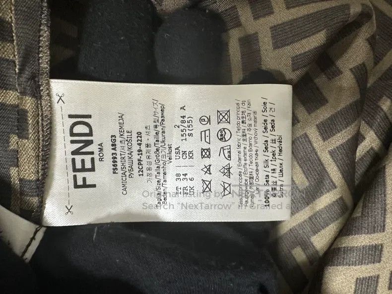 Fendi Fendi Double F Silk Shirt Size XS / US 0-2 / IT 36-38 - 8 Thumbnail