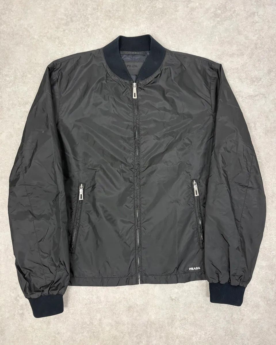 Prada SS2010 Prada Black Nylon Multi Zips Bomber Jacket Size US M / EU 48-50 / 2 - 1 Thumbnail