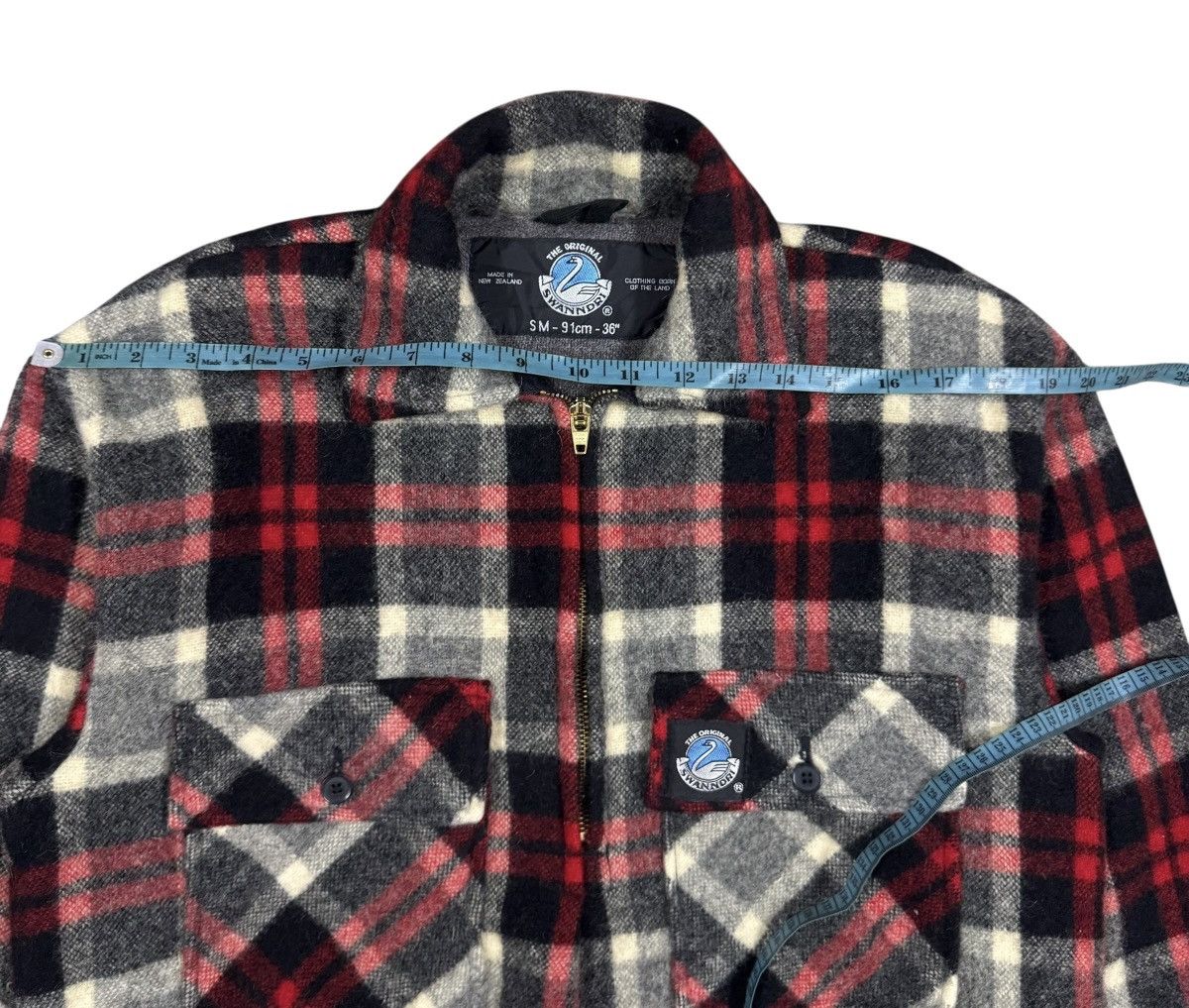 Japanese Brand Swandri Tartan Half Zipper Wool Pullover Shirt Size US S / EU 44-46 / 1 - 19 Thumbnail