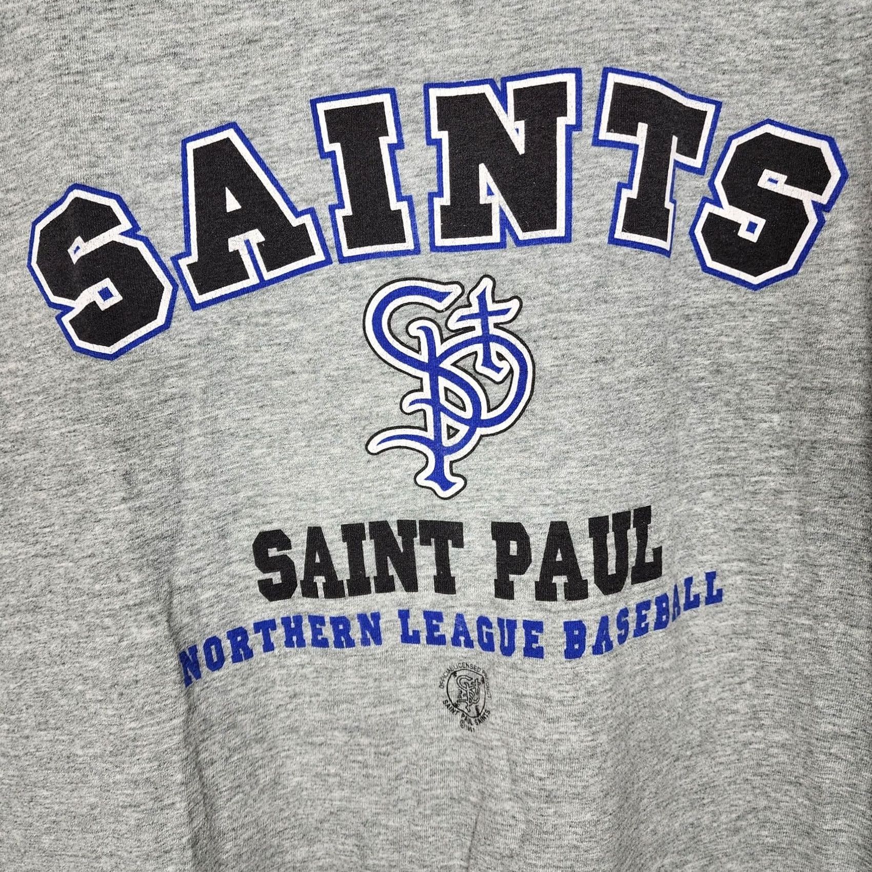 Fruit Of The Loom Vintage Fruit of the Loom Shirt Mens 2XL Gray Saint Paul Saints Baseball Graphic Tee Size US XXL / EU 58 / 5 - 3 Thumbnail