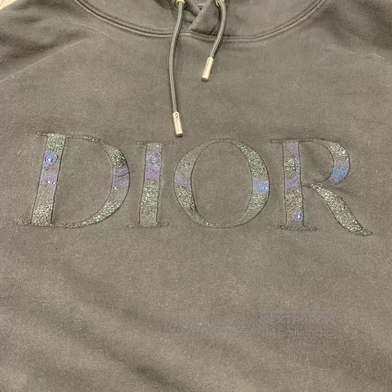 Dior Black Hoodie with Front Logo . Size US M / EU 48-50 / 2 - 6 Thumbnail