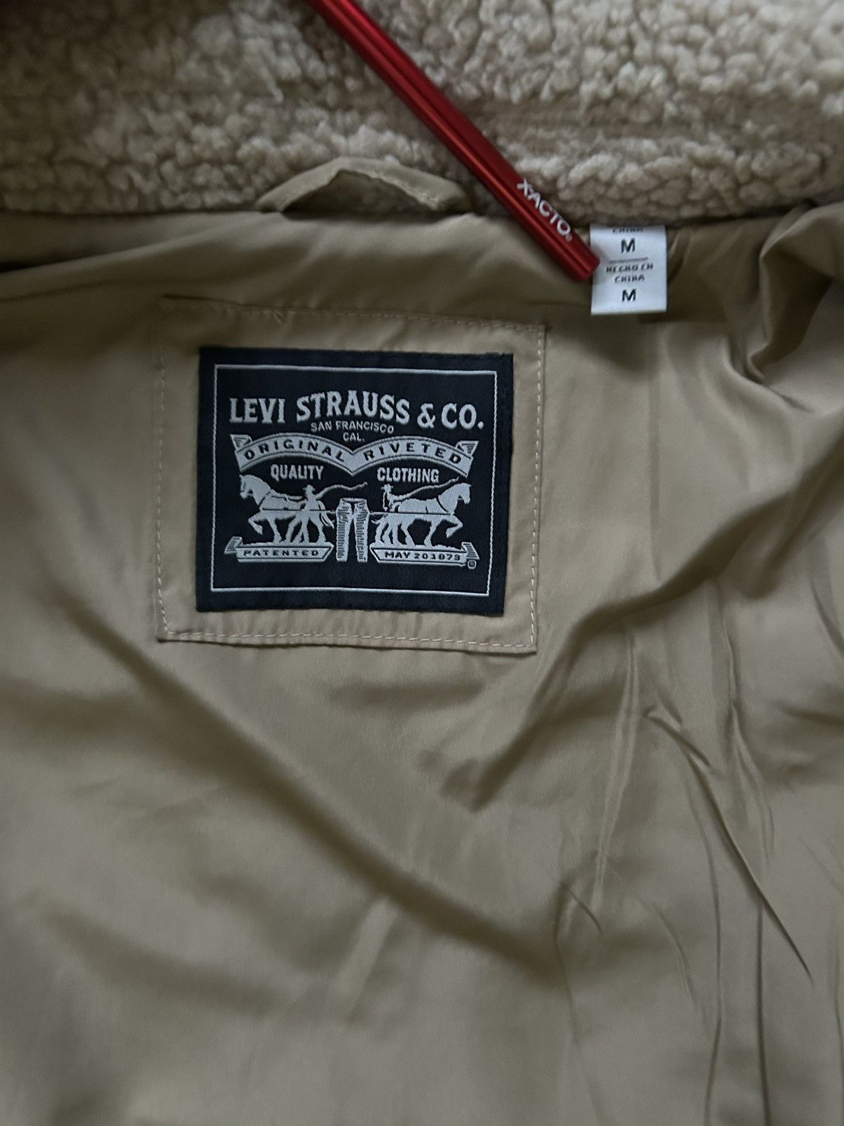 Levi's Levi’s Zip Up Teddy Jacket Size US M / EU 48-50 / 2 - 3 Thumbnail