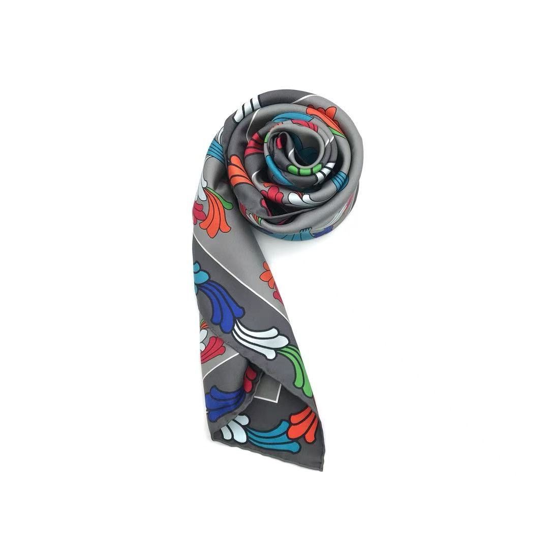 Chrome Hearts Chrome Hearts Multi Color Cross Logo Silk Scarf Size ONE SIZE - 4 Thumbnail