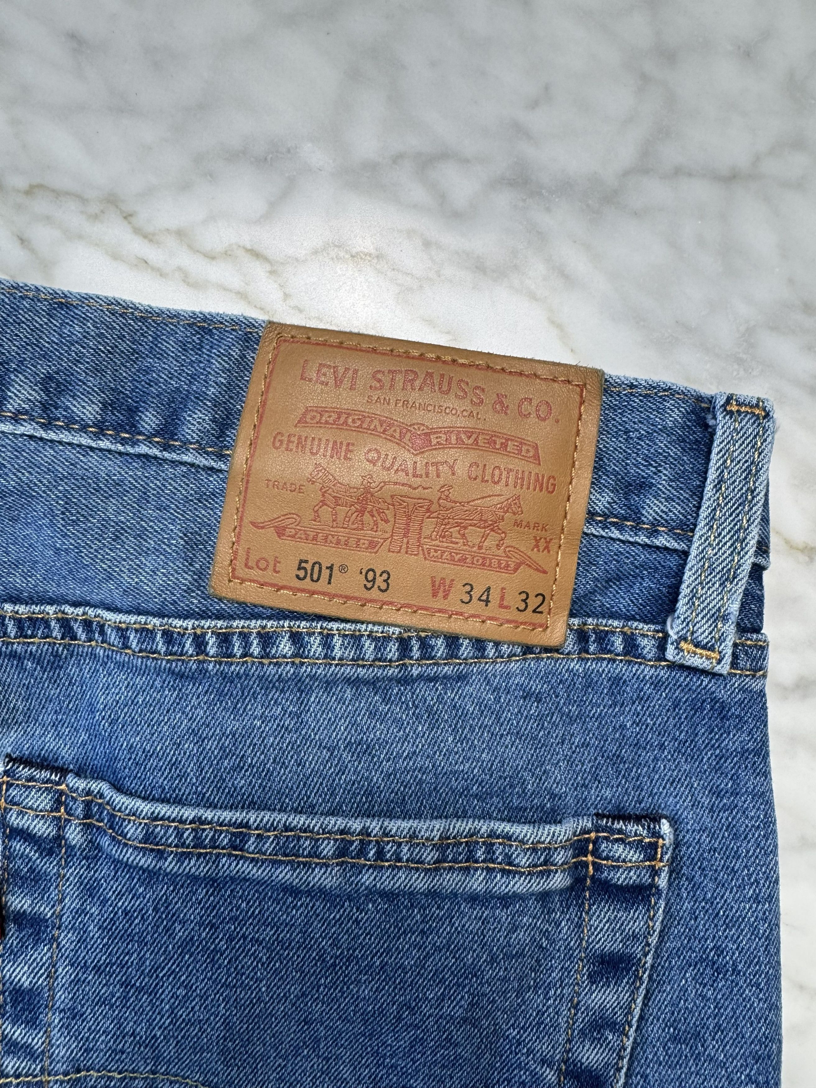 Levi's 501 '93 Straight Fit Jeans Size US 34 / EU 50 - 6 Thumbnail