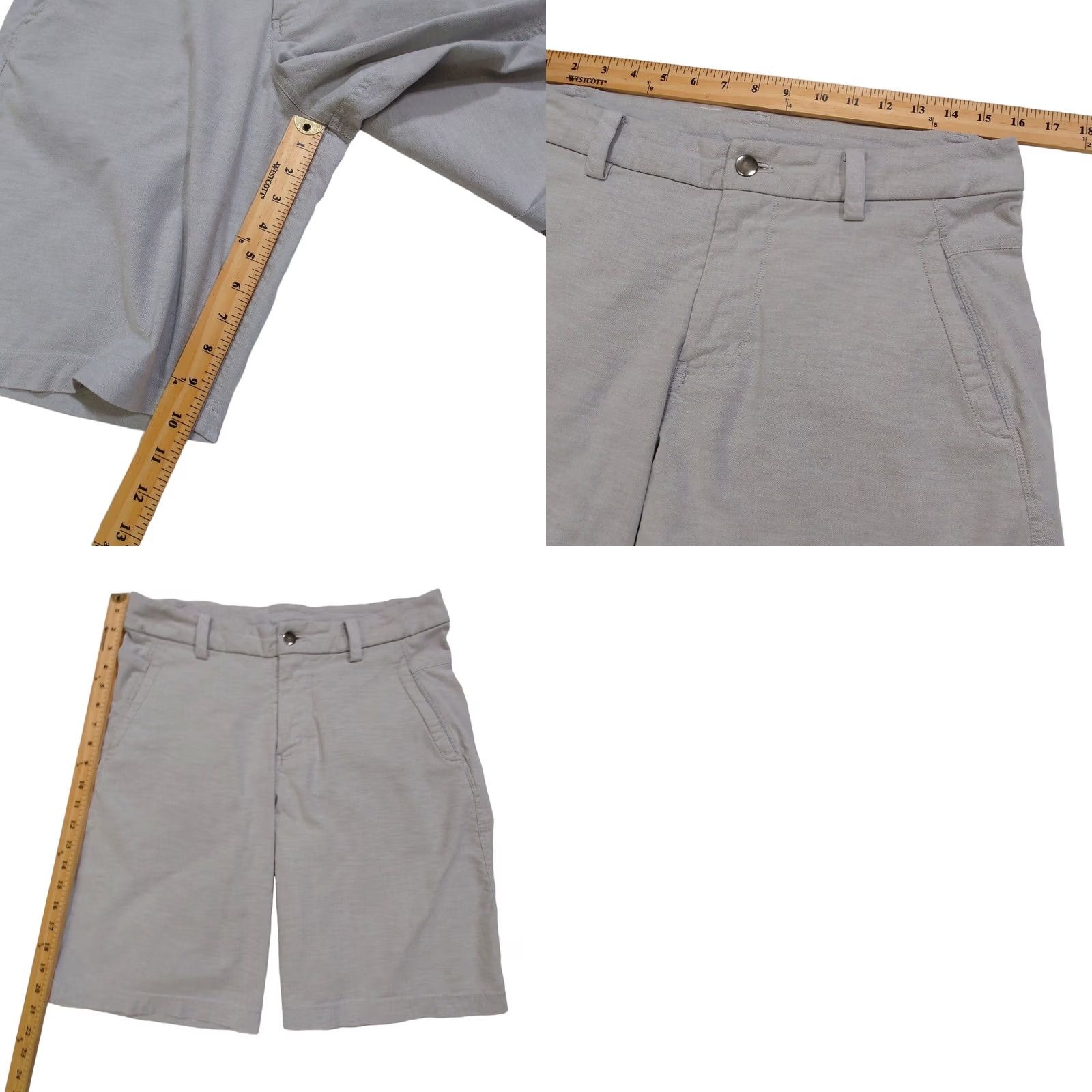 Lululemon Lululemon ABC Shorts Mens 32 Gray Chino Zip Pocket Golf Performance Hiking Casual Workwear Regular 10" Inseam Size US 32 / EU 48 - 9 Thumbnail
