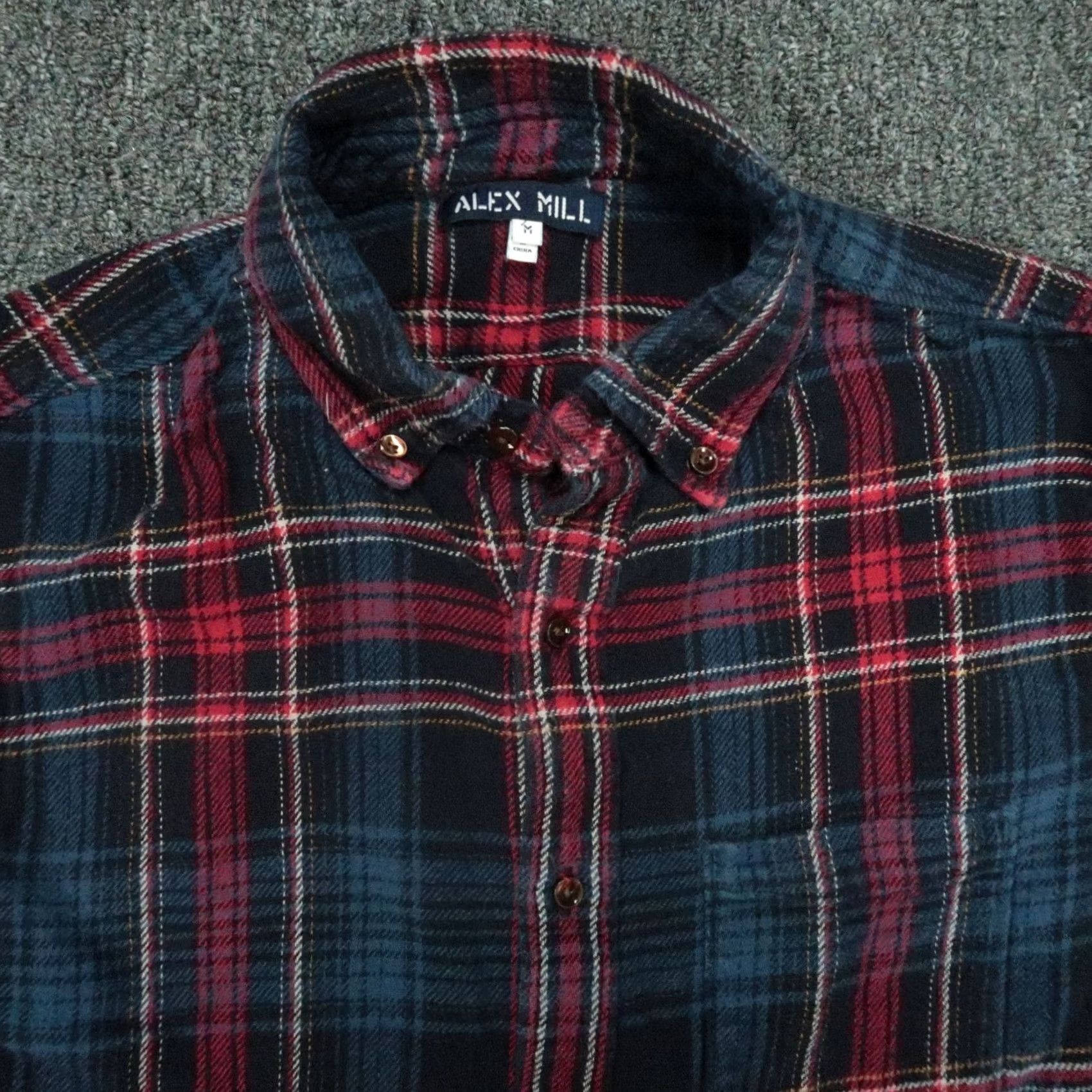 Alex Mill Alex Mill Shirt Mens Medium Blue Plaid Flannel Long Sleeve Button-Down Size US M / EU 48-50 / 2 - 2 Thumbnail