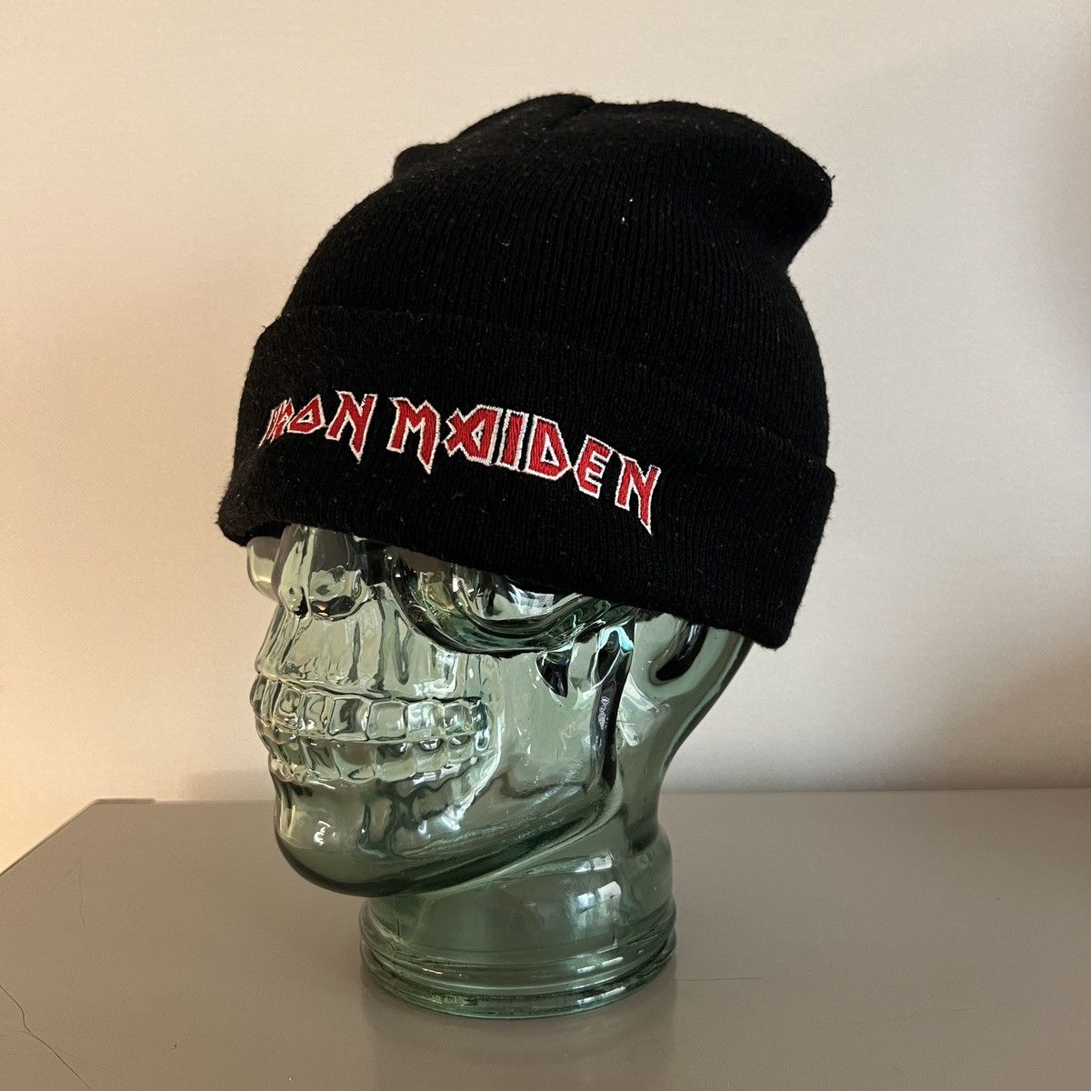 Other Vintage 90s IRON MAIDEN Band Logo Beanie Size ONE SIZE - 4 Thumbnail