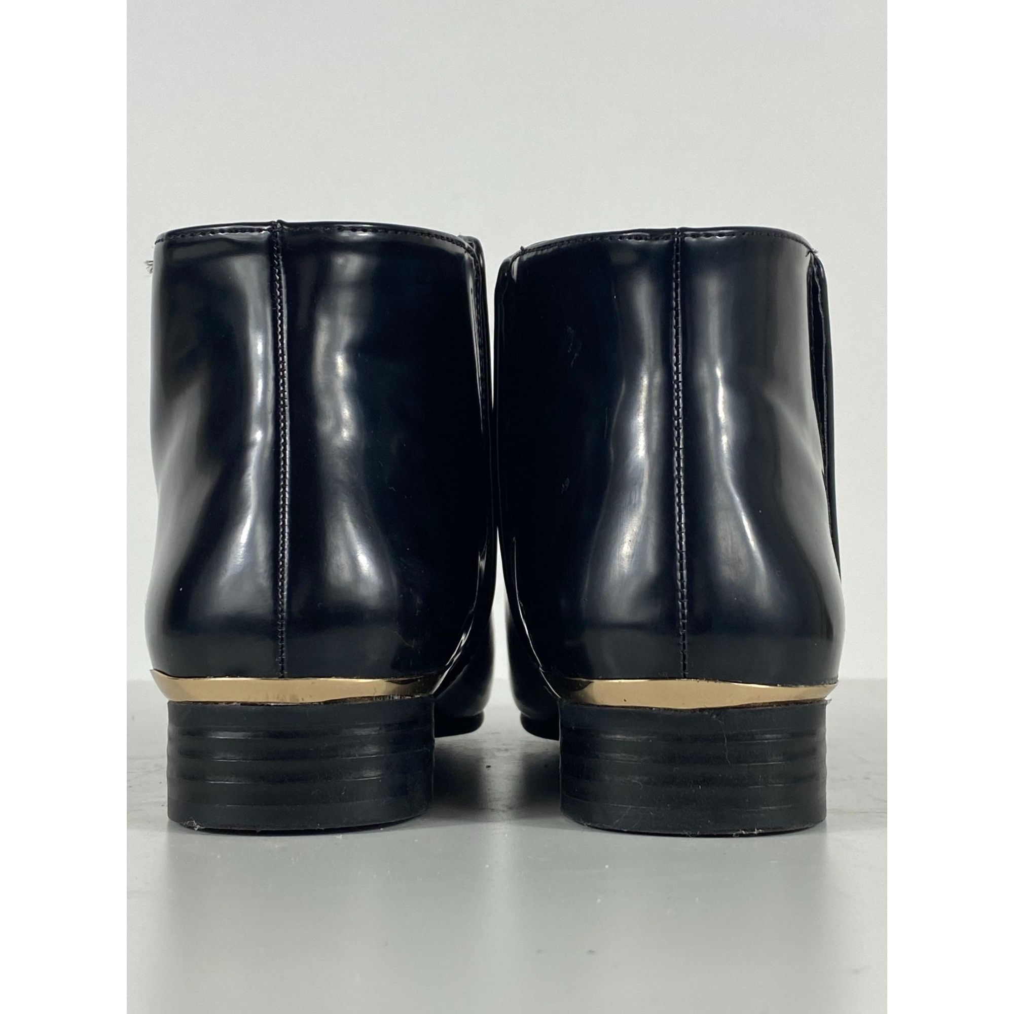 Zara Zara Basic Collection Ankle Boots Booties Black w/ Gold Acce Size US 9 / IT 39 - 5 Thumbnail
