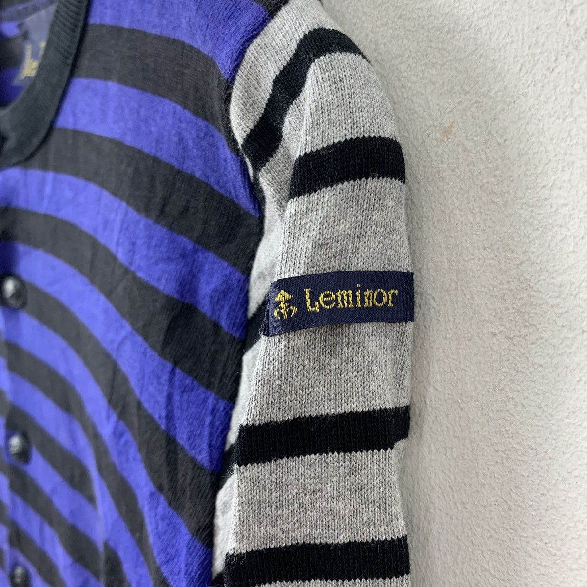 Vintage Vintage LE MINOR PARIS Made in France Stripes Tshirt Size S / US 4 / IT 40 - 4 Thumbnail