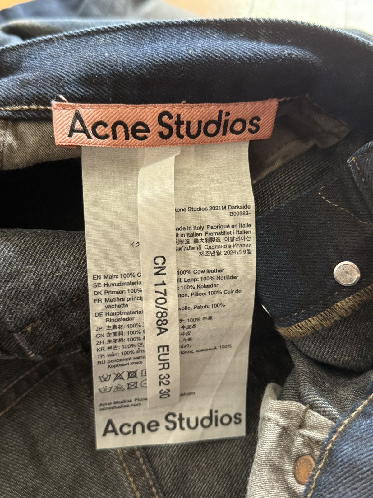 Acne Studios NWT - 2021M Darkside Size US 32 / EU 48 - 6 Thumbnail