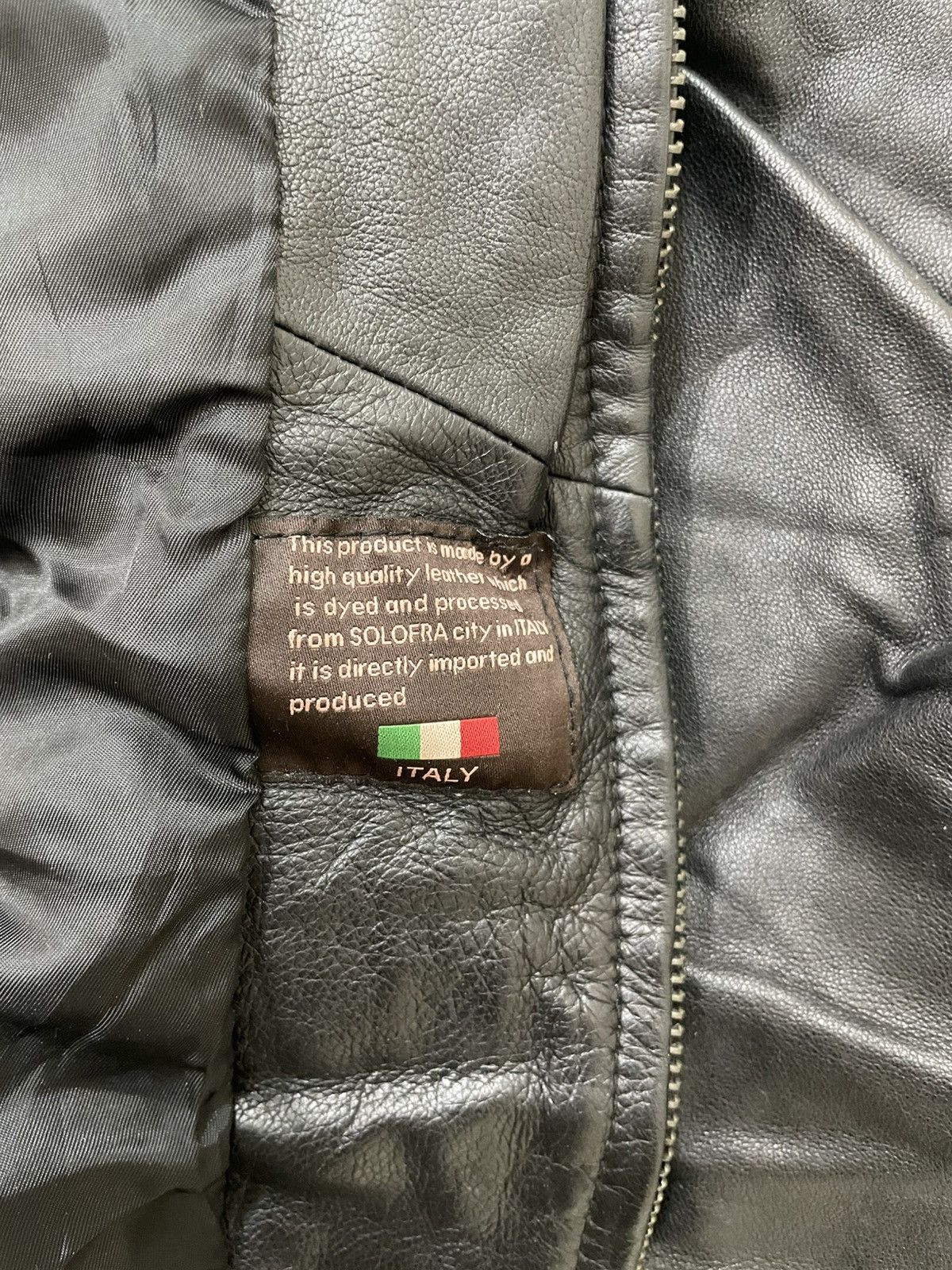 If Six Was Nine 2000s Japan Leather Boxy Jacket Ribbed Moto ifsix LGB Italy Size US XS / EU 42 / 0 - 8 Thumbnail