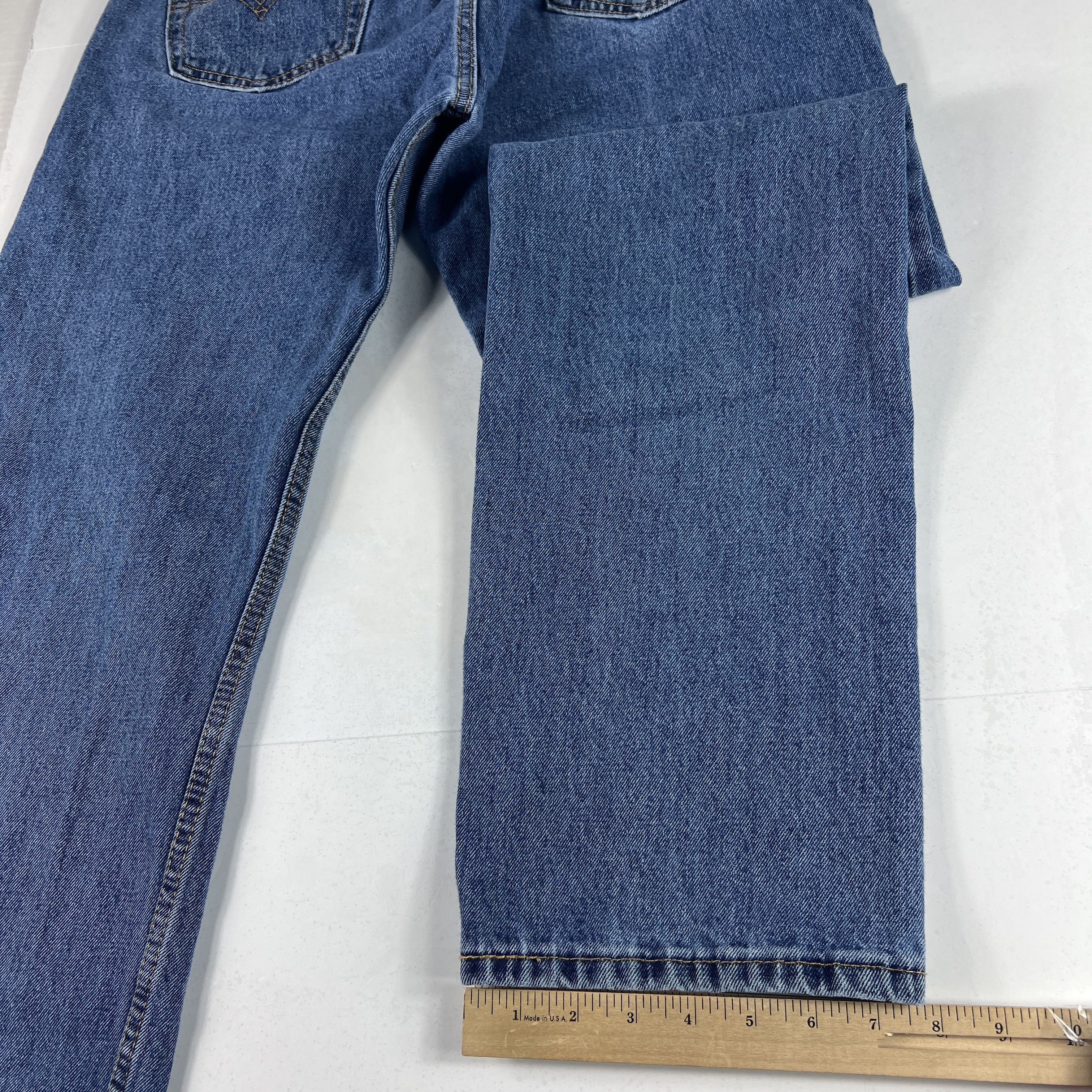 Levi's Levi's Jeans 505 Straight Leg Blue Faded Cotton Denim Size US 34 / EU 50 - 17 Thumbnail