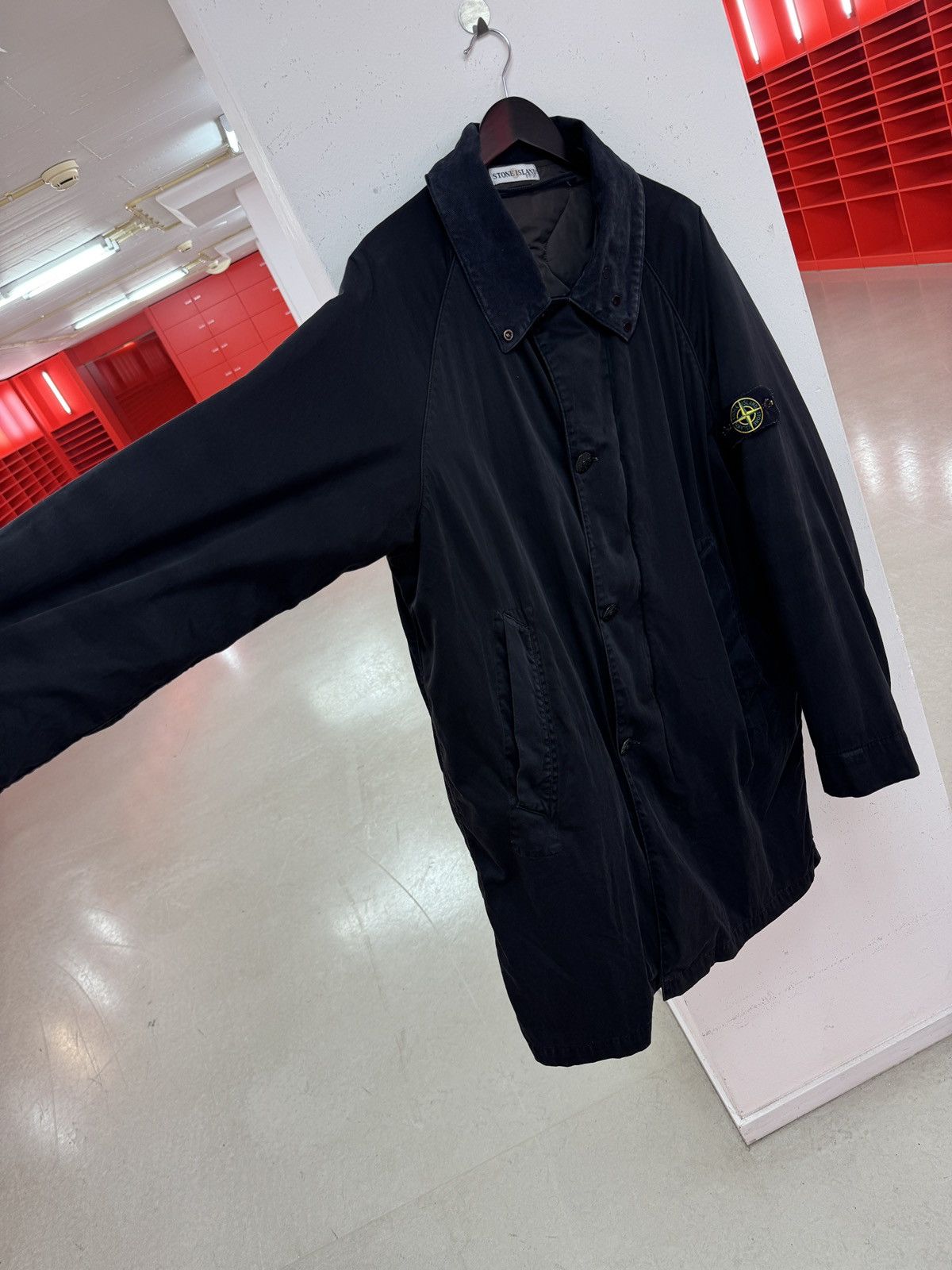Stone Island Stone Island Raso Gommato dual layer trench coat Size US XL / EU 56 / 4 - 8 Thumbnail