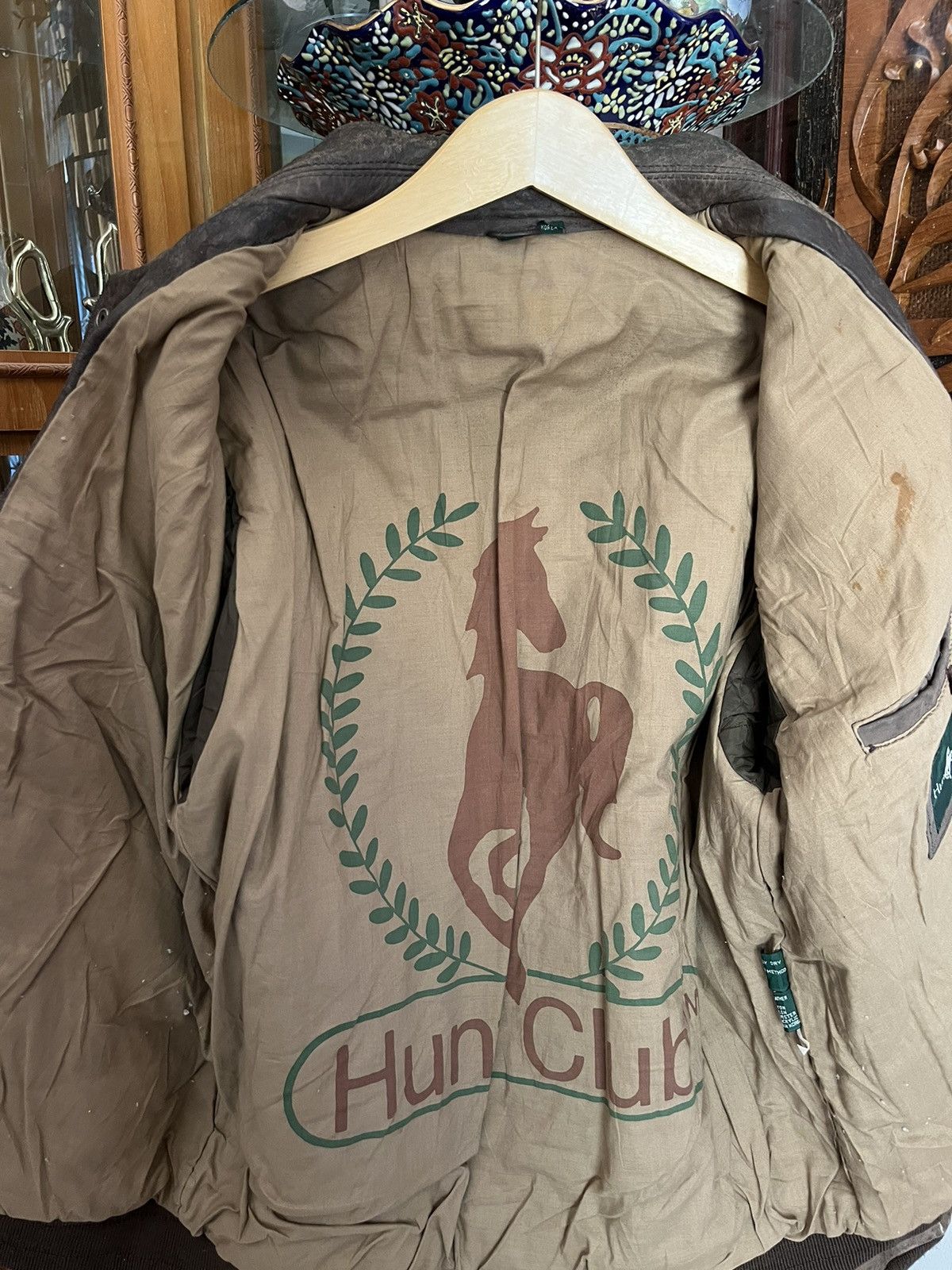 Hunt Club Vintage Hunt Club Boomber Leather Jacket Size US S / EU 44-46 / 1 - 8 Thumbnail
