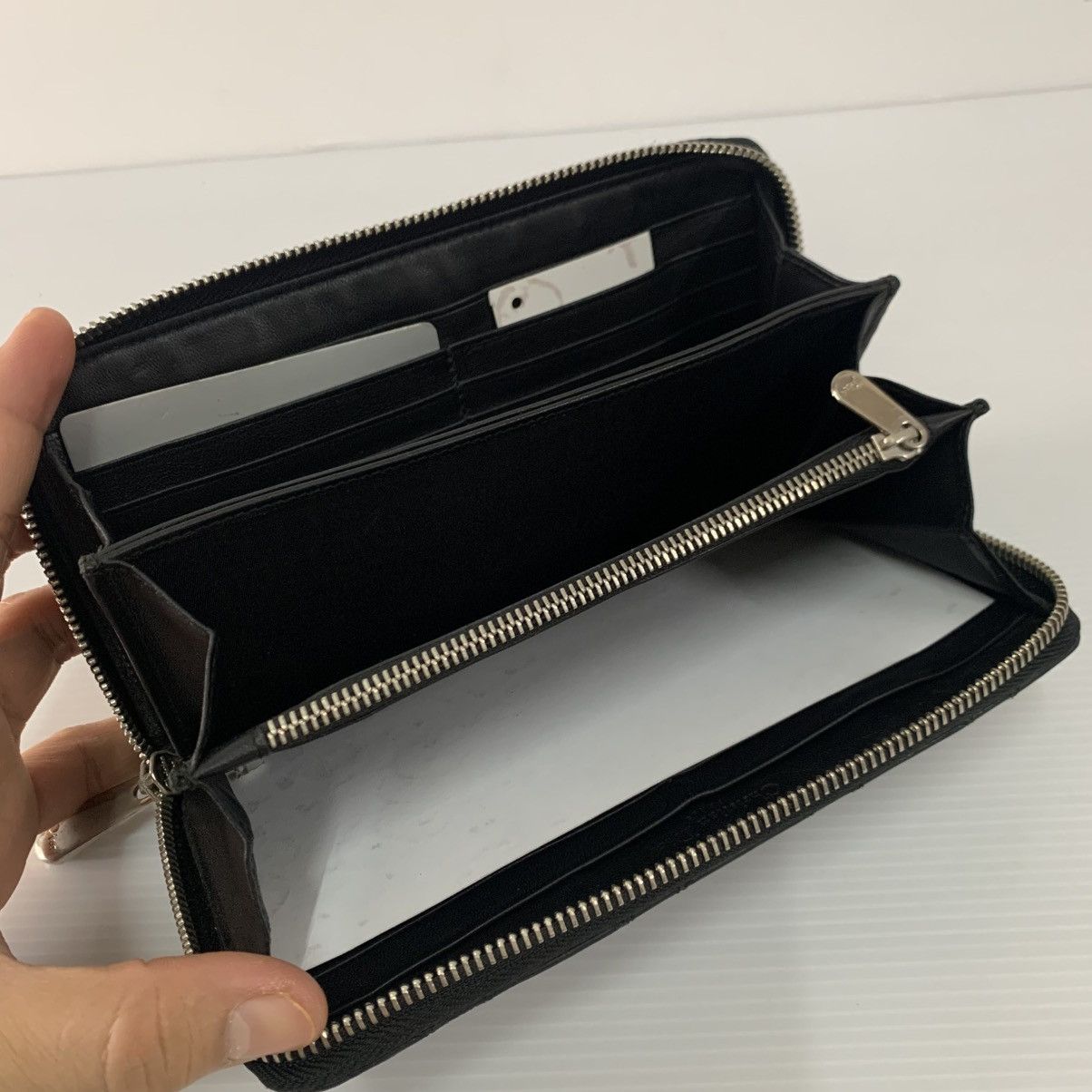 Dior Christian Dior Black Long Wallet Size ONE SIZE - 11 Thumbnail