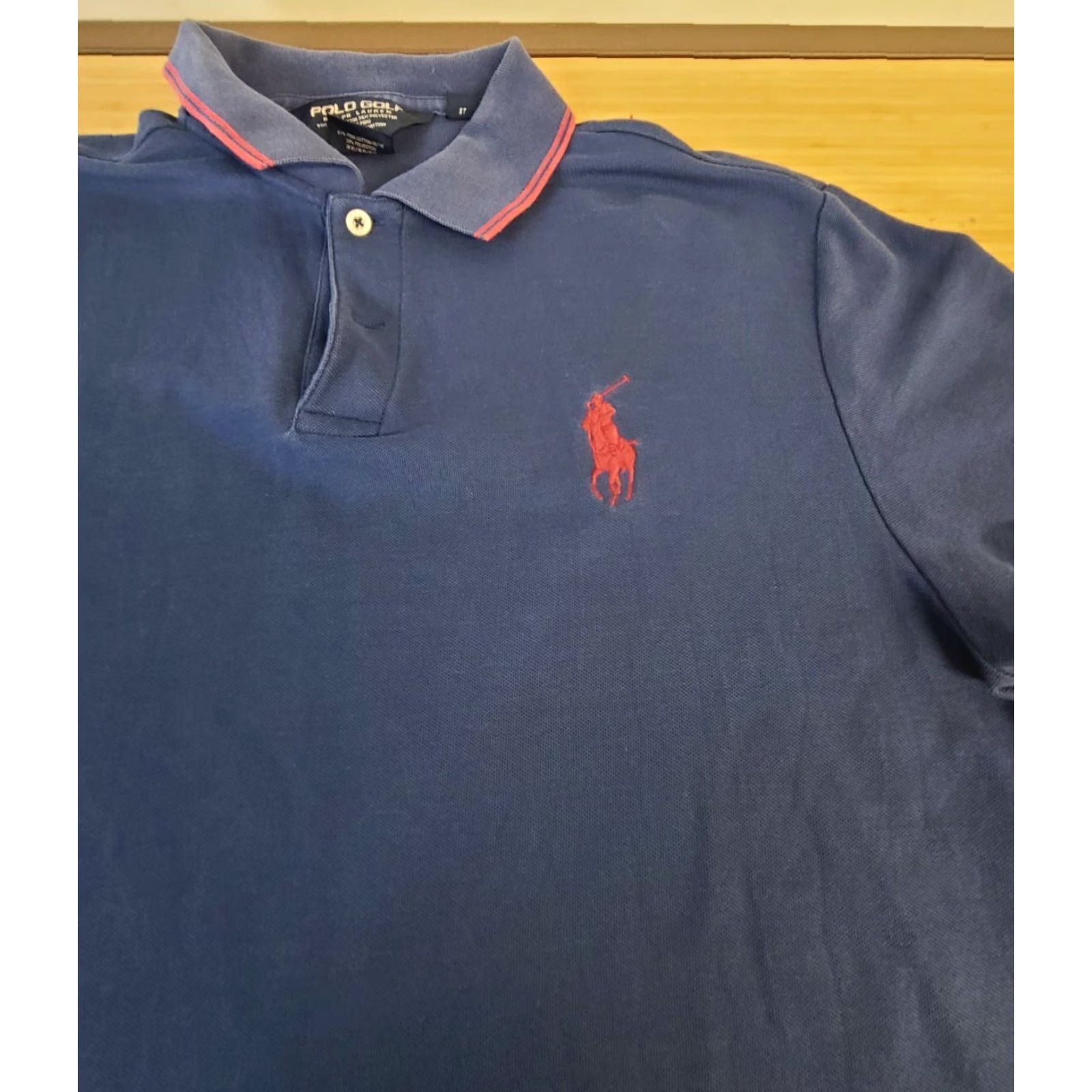 Polo Ralph Lauren VINTAGE Polo Ralph Lauren Golf Shirt Large Blue BIG PONY Mens Polo Shirt Short Sleeve Cotton 100% Regular Size Large Golf Size US L / EU 52-54 / 3 - 4 Thumbnail