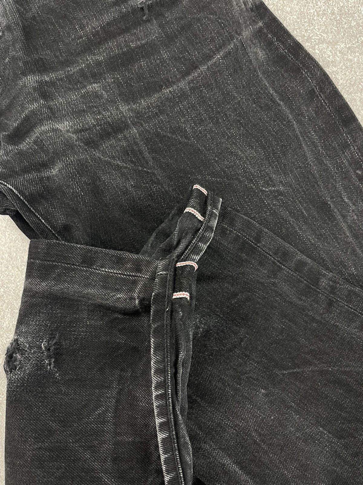 Tellason Vintage Tellason Selvedge Distressed Denim Jeans Size 33 Size US 33 - 18 Thumbnail