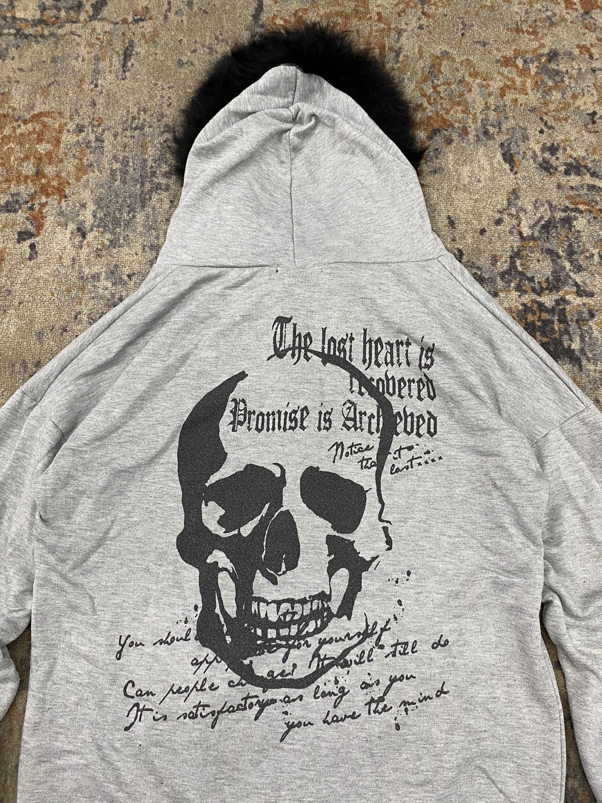 If Six Was Nine × Japanese Brand × Le Grande Bleu (L.G.B.) undefined Fur hoodie poem skull 💀 japanese brand Size US L / EU 52-54 / 3 - 11 Thumbnail
