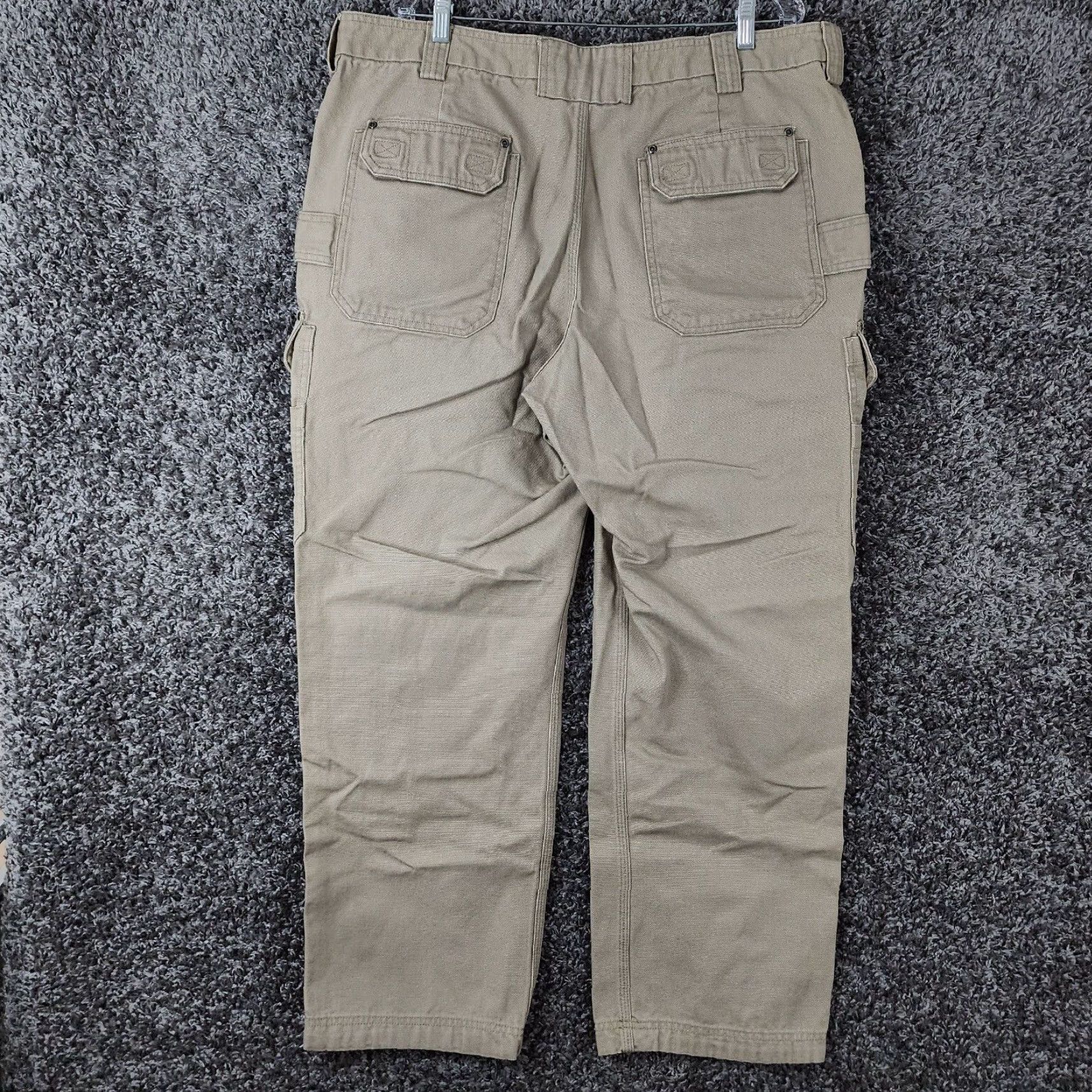 Vintage Duluth Trading Co. Mens Heavy Duty Canvas Cargo Pants Beige Size 40x32 Size US 40 / EU 56 - 6 Thumbnail