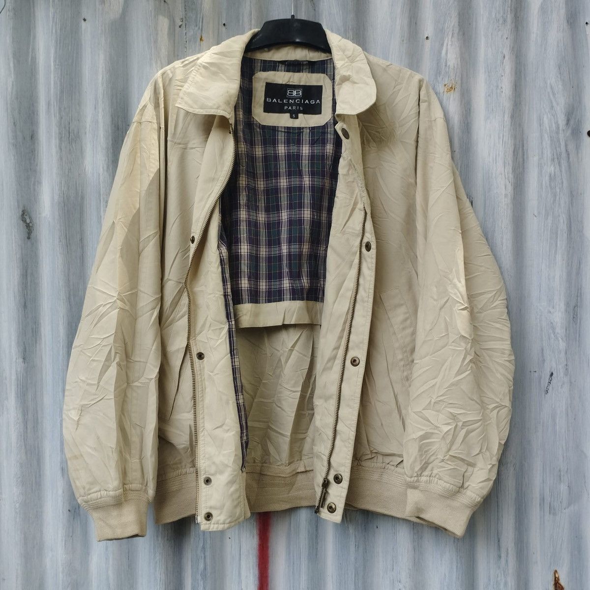 Balenciaga Balenciaga Paris Vintage Plaid-Lined Light Jacket Size US L / EU 52-54 / 3 - 1 Thumbnail