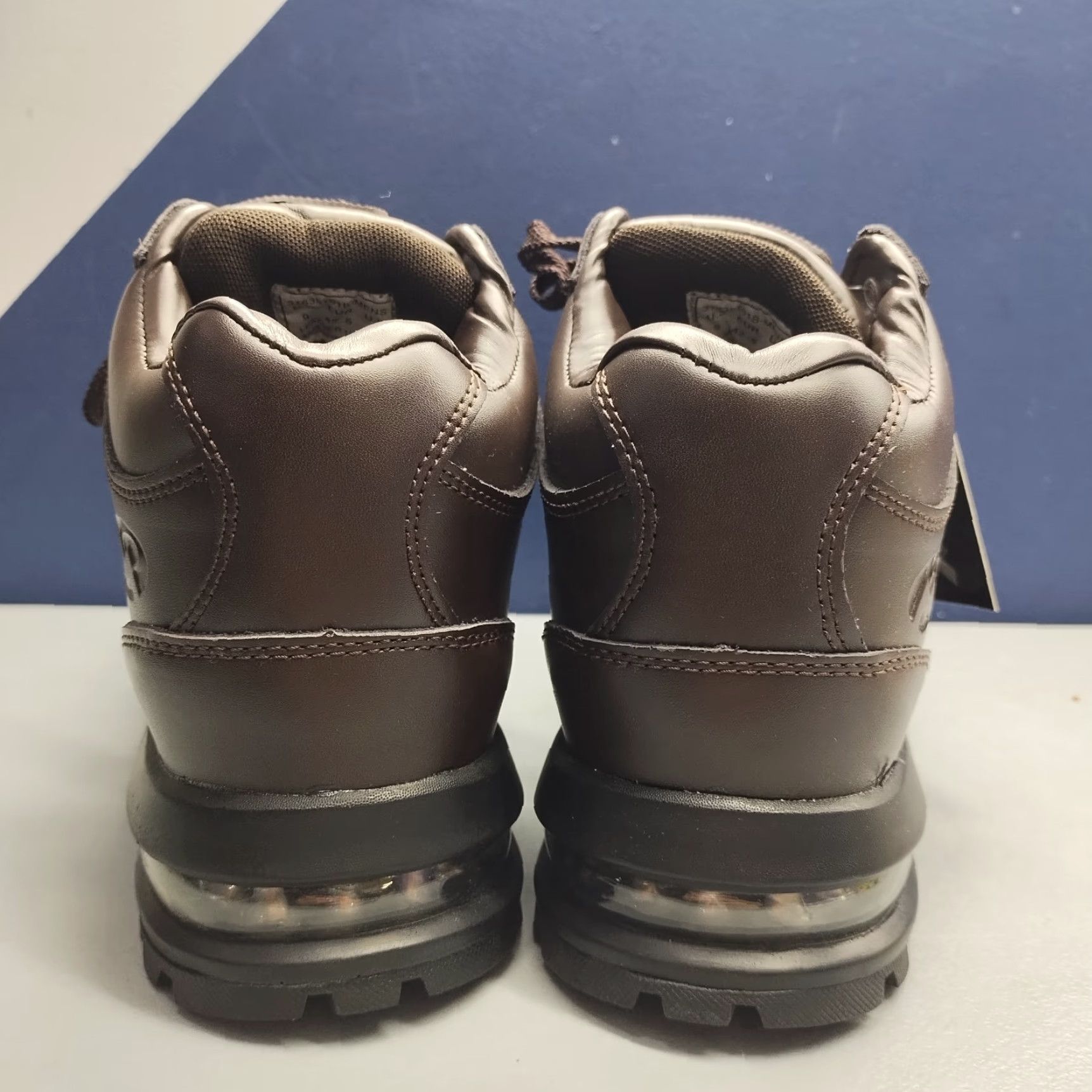 Vintage Mountain Gear D-Day LE 2 Boots Mens Size 9 Brown Black Leather Lace Up Work Winter Casual Mens Shoes Size US 9 / EU 42 - 5 Thumbnail