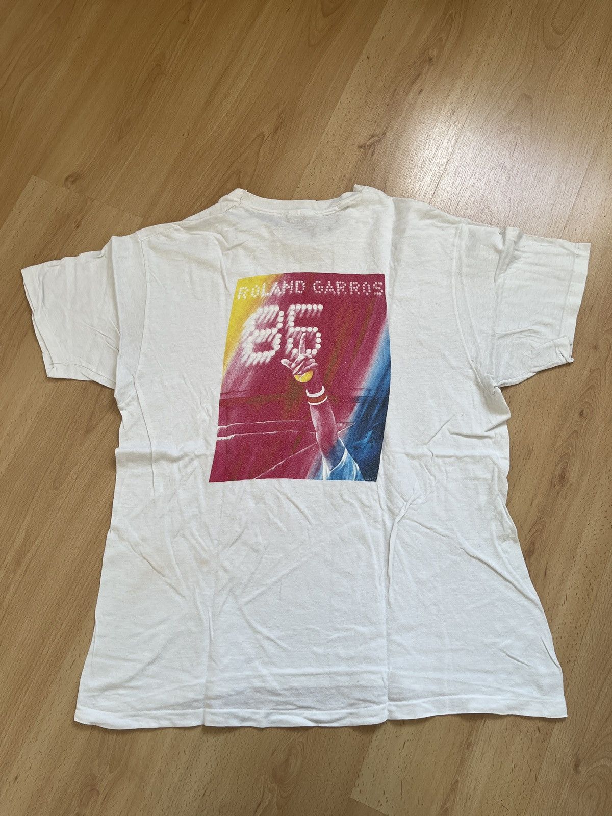 Vintage Roland Garros 1985 vintage tee Size US XL / EU 56 / 4 - 3 Thumbnail