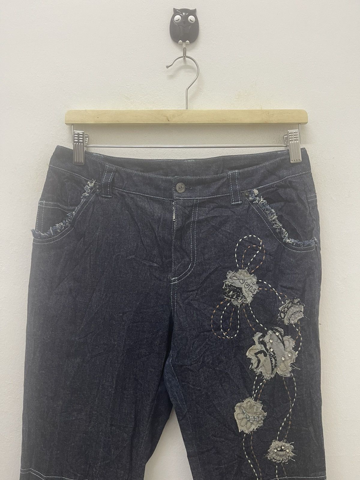 Louis Feraud Rare Vintage LF By LOUIS FERAUD Flare Designer Denim Size 27" / US 4 / IT 40 - 5 Thumbnail
