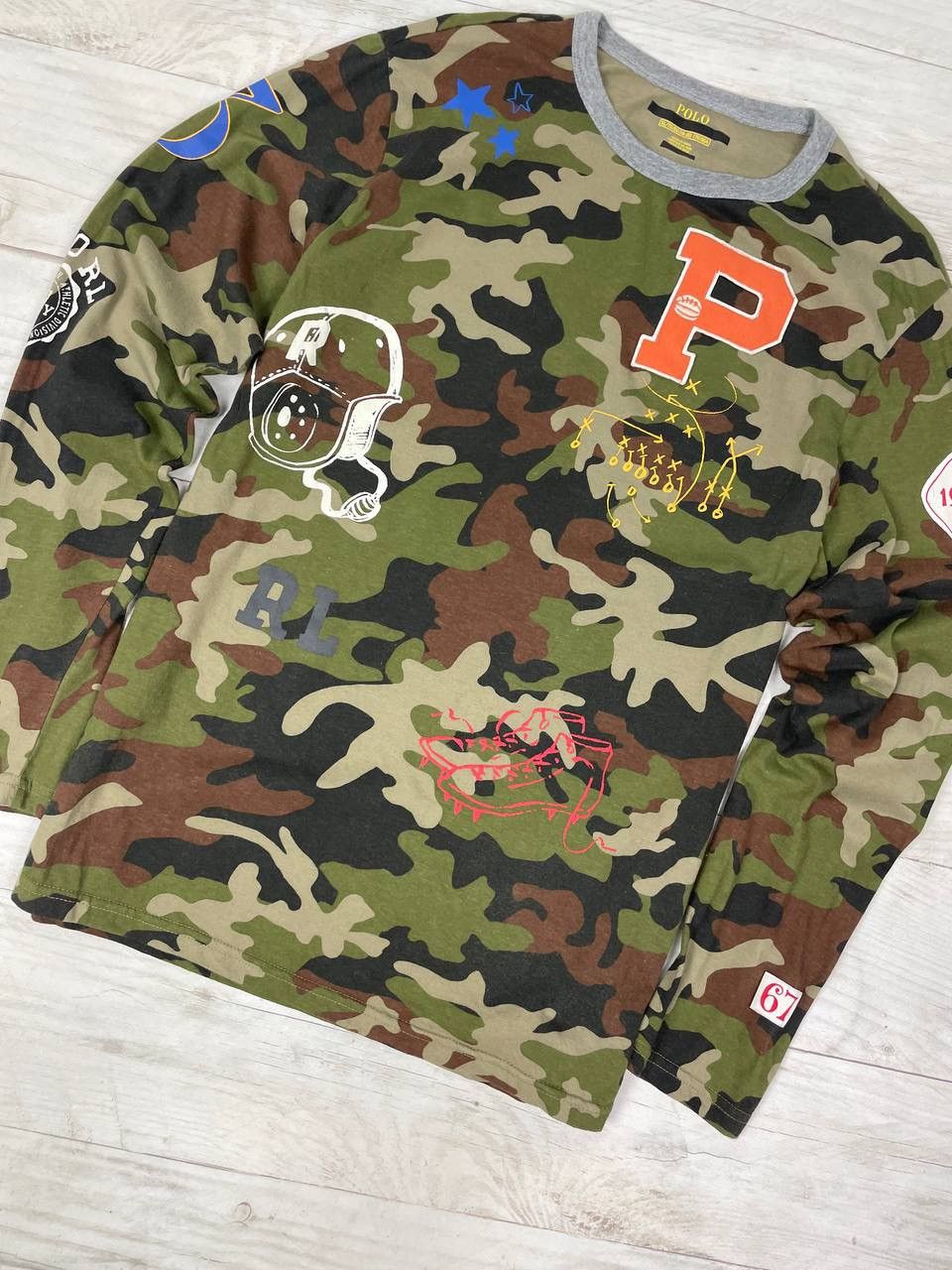 Polo Ralph Lauren Polo Ralph Lauren T-Shirt Long Sleeve Camo Size US M / EU 48-50 / 2 - 4 Thumbnail