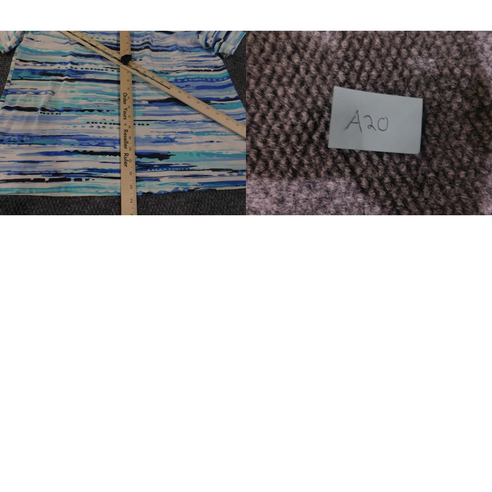 Vintage Alfred Dunner Shirt Womens Large Blue Abstract Stripe Short Sleeve Rhinestone Size L / US 10 / IT 46 - 9 Thumbnail