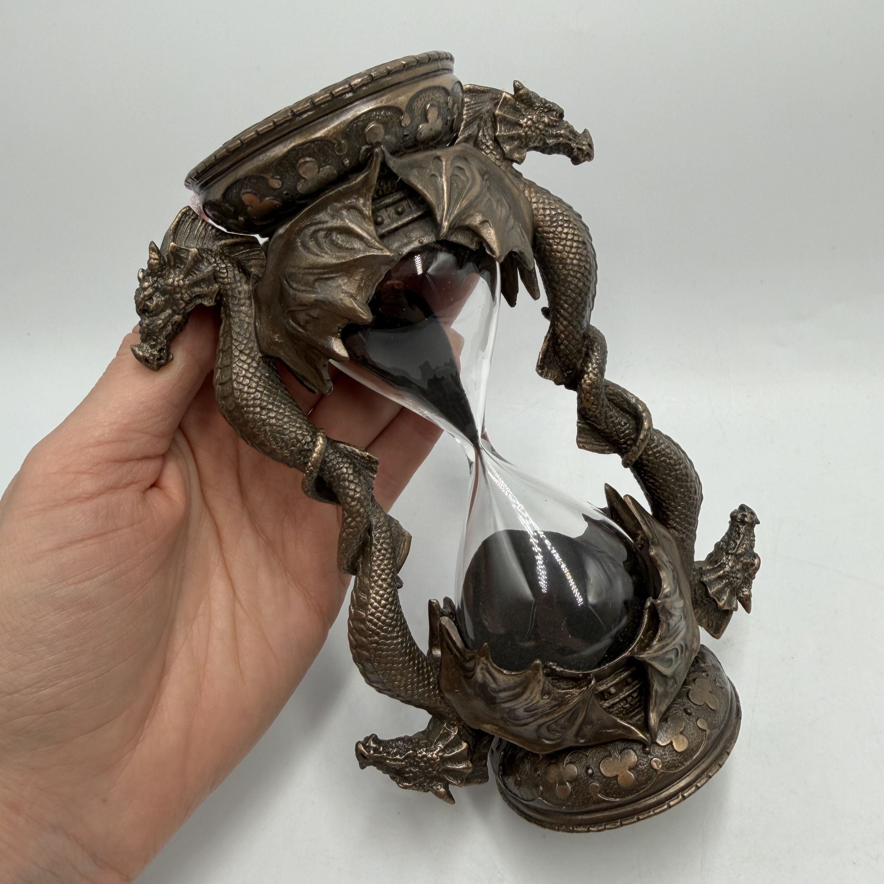 Other Dragon Hourglass Bronze Finish Polystone Sand Timer Size ONE SIZE - 9 Thumbnail