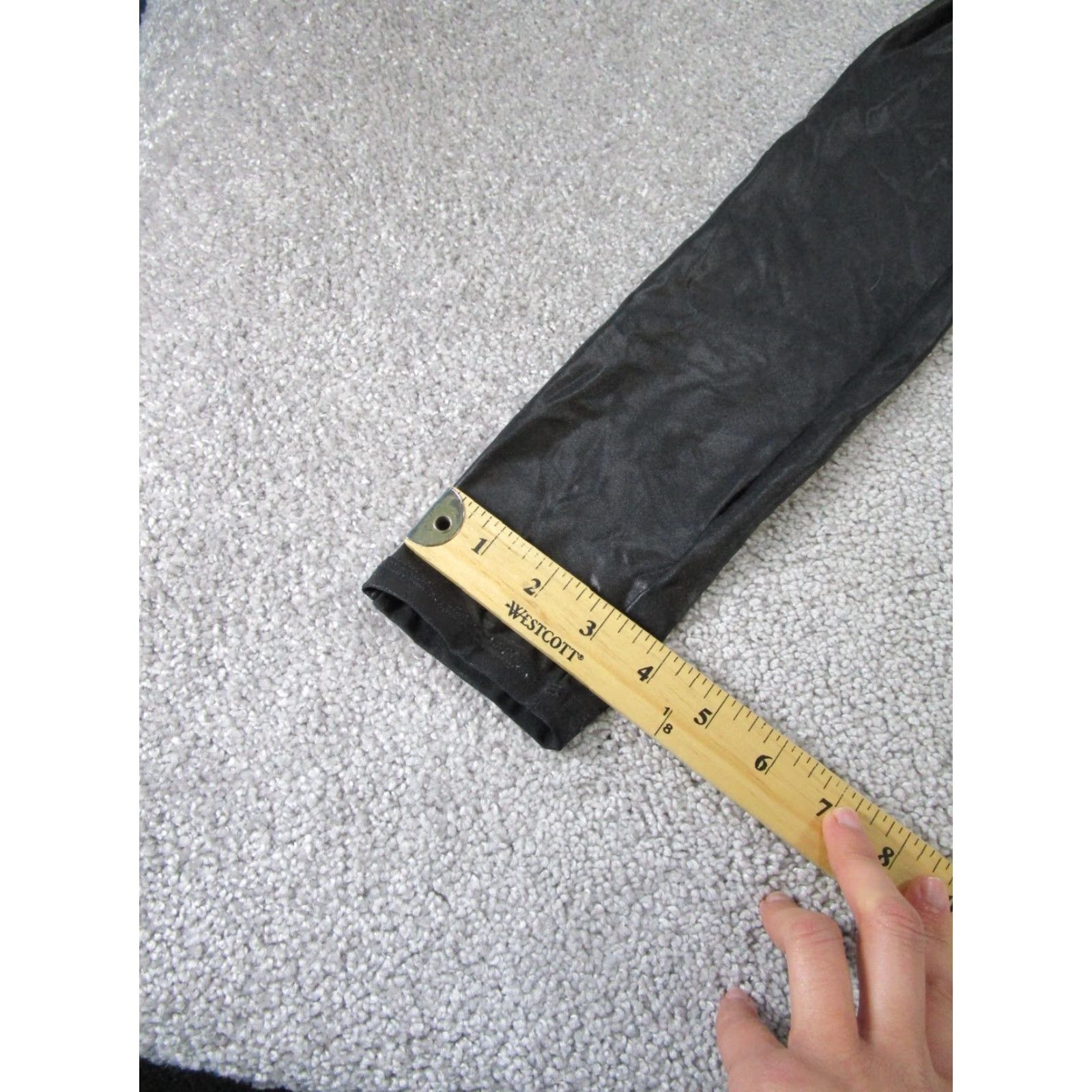 Spanx Spanx Leggings Womens Small Black Faux Leather Shiny Classic Ankle Casual Travel Walking Size 28" / US 6 / IT 42 - 4 Thumbnail