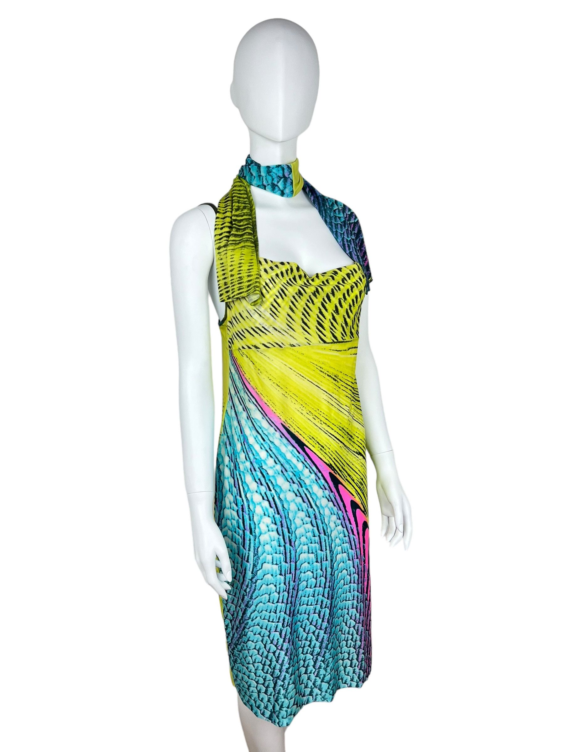 Roberto Cavalli Roberto Cavalli 2001 psychedelic print dress Size M / US 6-8 / IT 42-44 - 6 Thumbnail