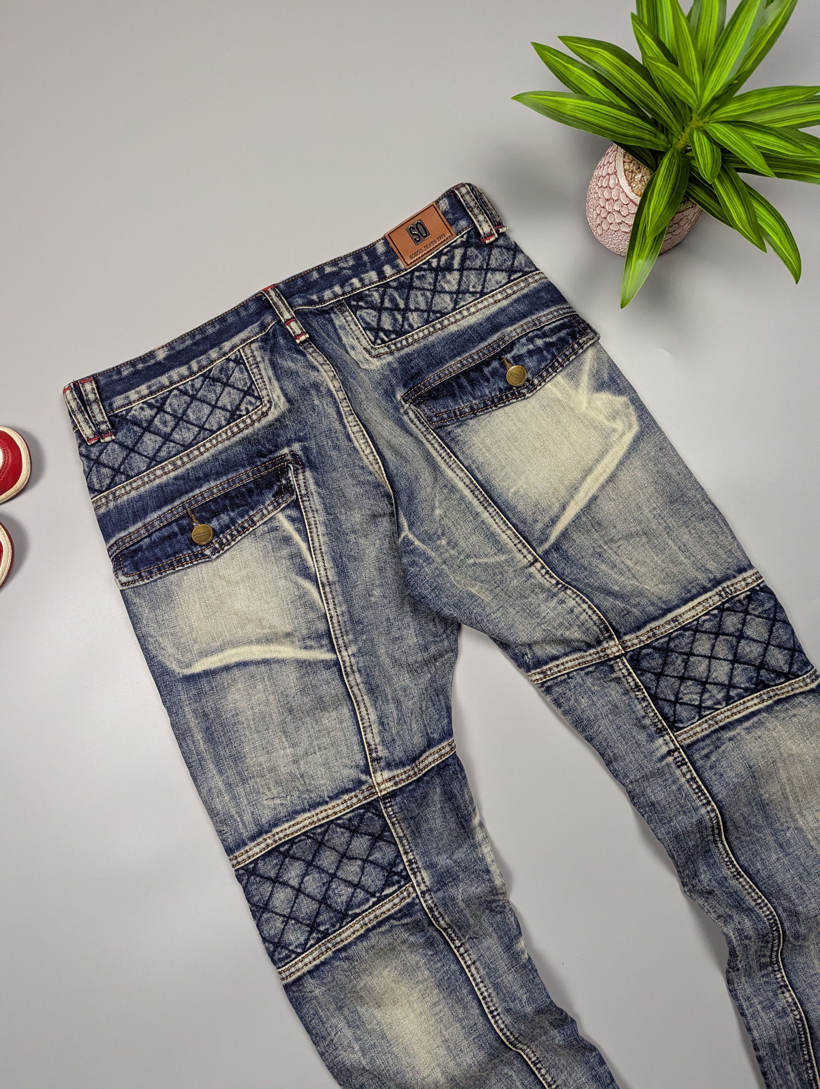 Japanese Brand × Vintage SOSOO Vintage 90s Y2K Distressed Dirty Japanese Brand Jeans Size US 31 - 10 Thumbnail