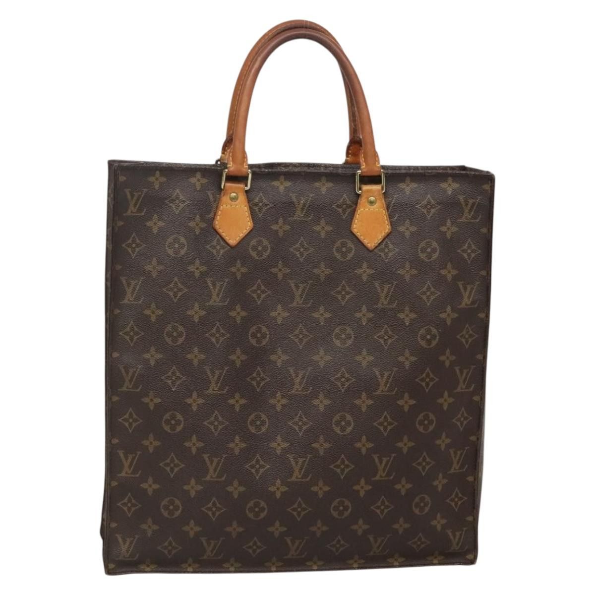 Louis Vuitton LOUIS VUITTON Monogram Sac Plat Hand Bag M51140 Size ONE SIZE - 1 Thumbnail