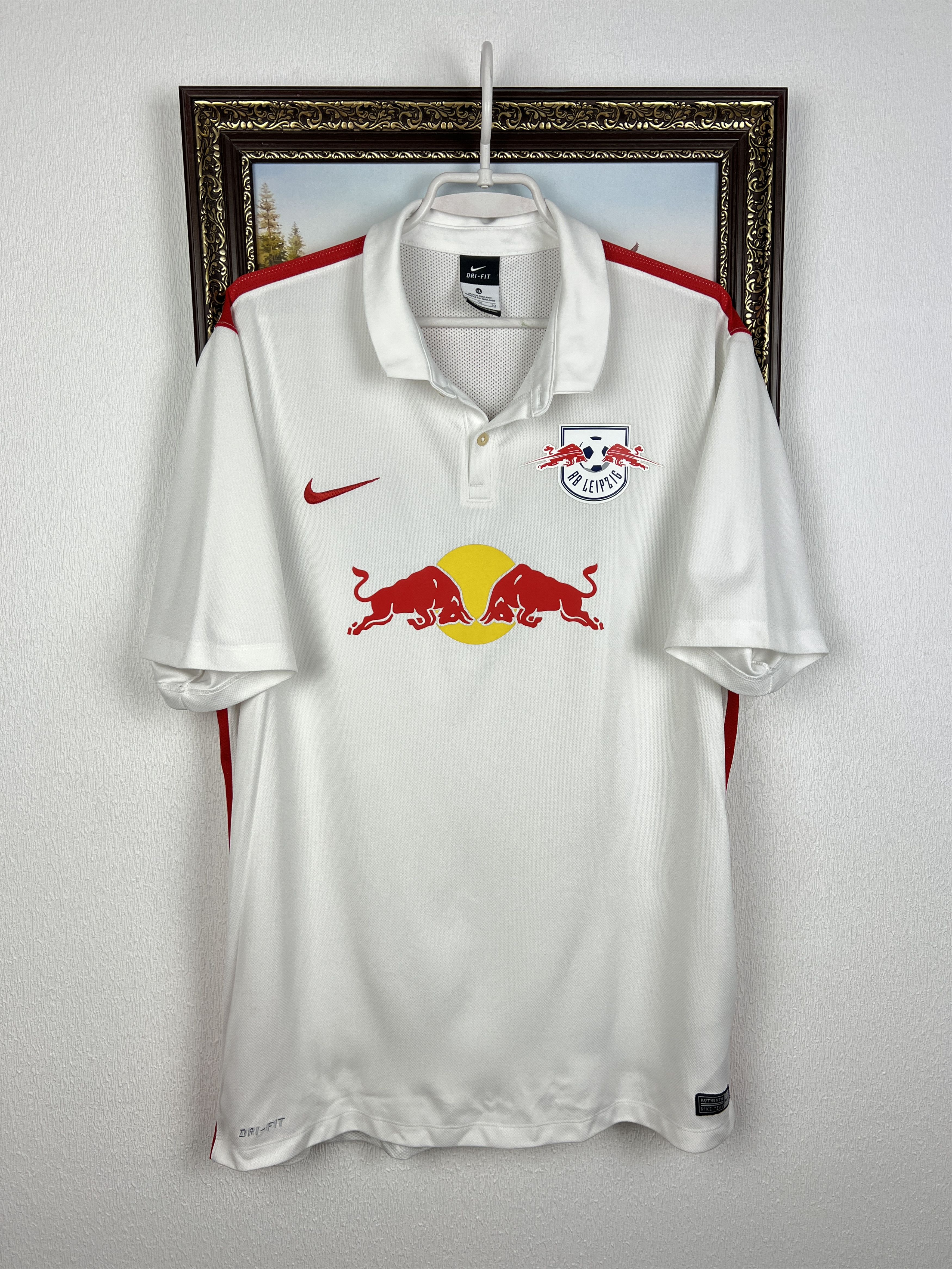 Nike Red Bull Leipzig Home football shirt Soccer Jersey Trikot Size US XL / EU 56 / 4 - 1 Thumbnail