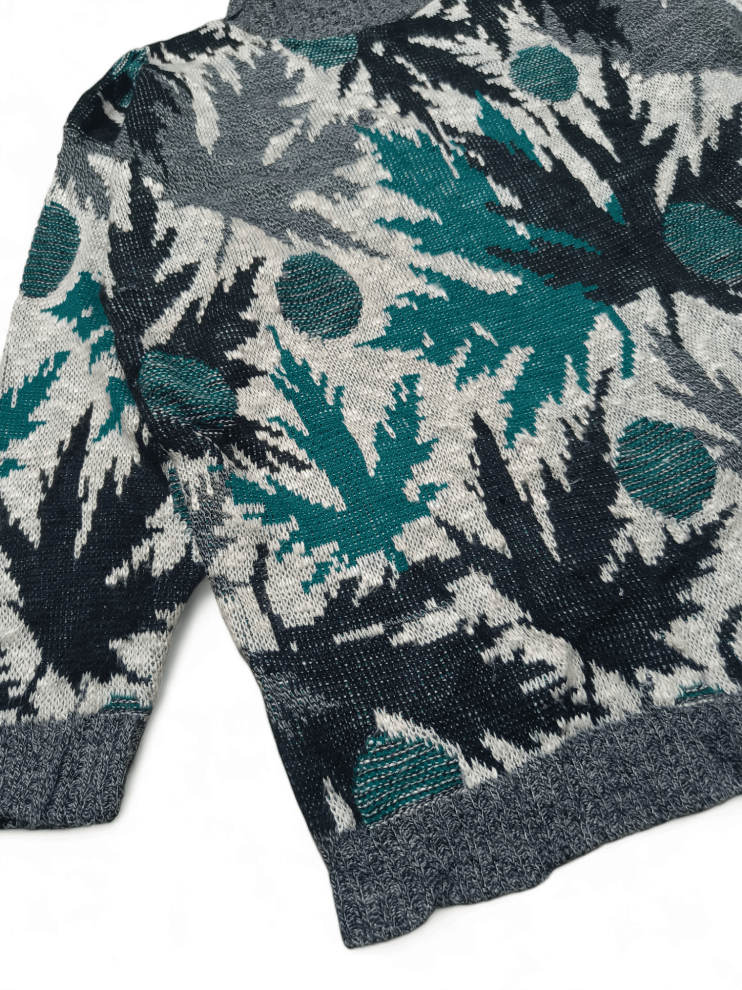 Other Vintage 80s JOLLEY STWEN Abstract Motifs Knit Sweater Size L / US 10 / IT 46 - 5 Thumbnail