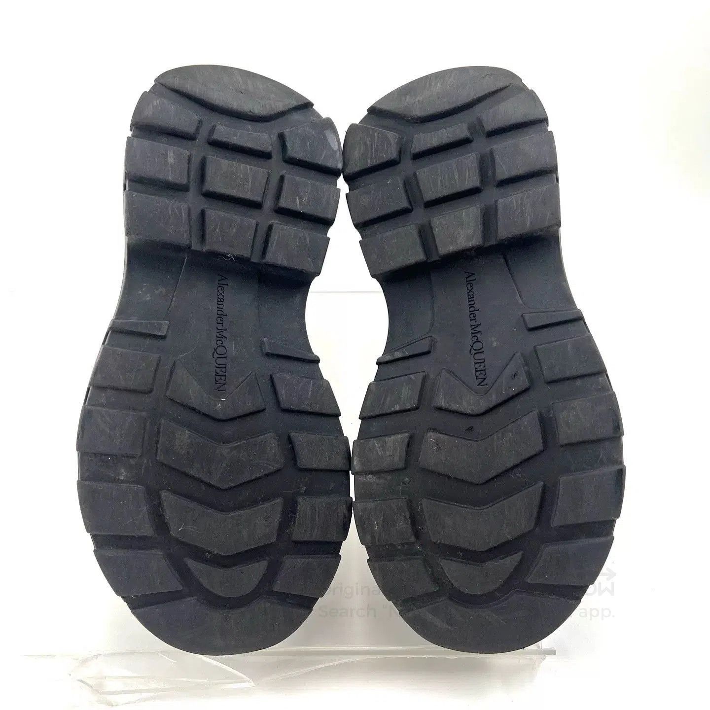 Alexander McQueen Alexander McQueen Black Canvas Platform Sneakers. Size US 4 / IT 34 - 8 Thumbnail