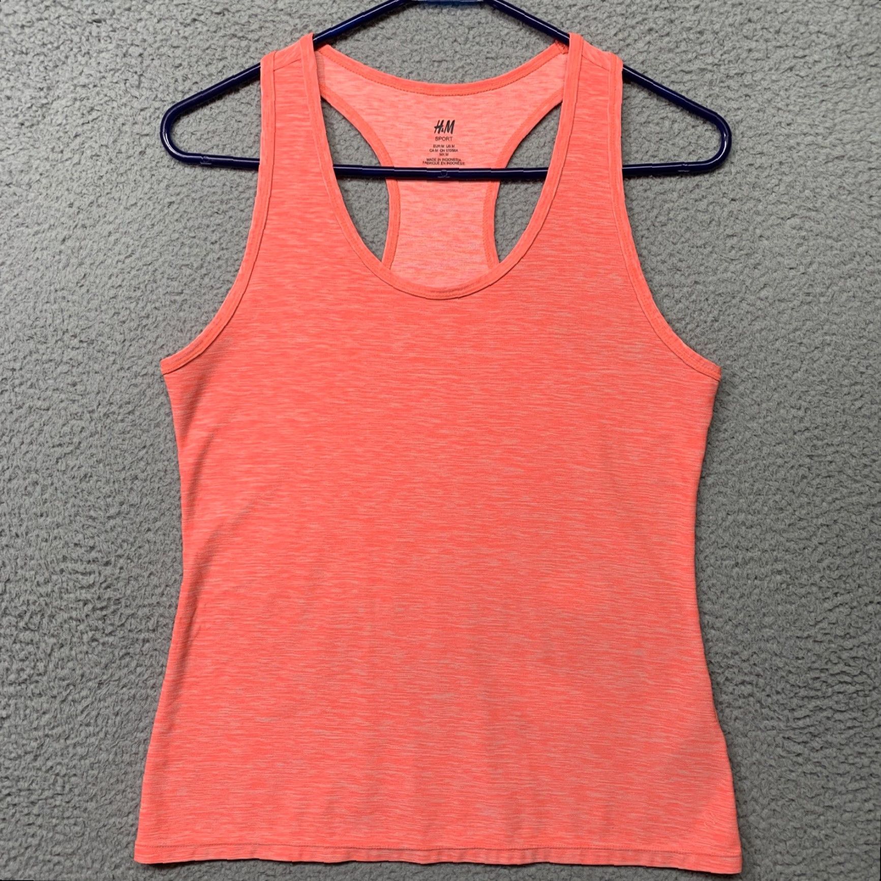 H&M H&M Sport Racerback Tank Top Women’s M Heather Orange Dance Fitness Activewear Size M / US 6-8 / IT 42-44 - 2 Thumbnail