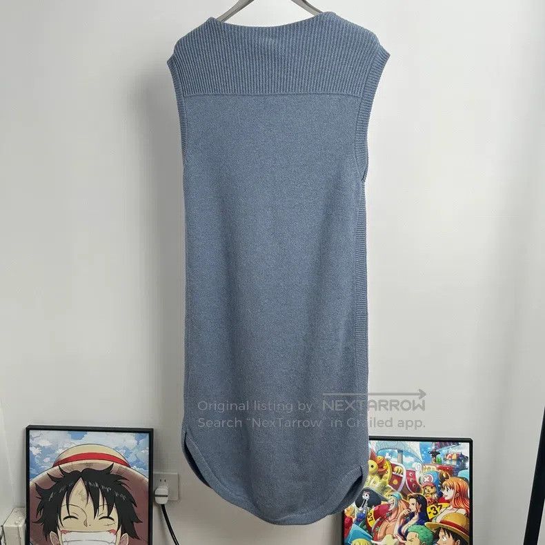 Hermes Hermes Mist Blue Round Neck Solid Sleeveless Dress Size XS / US 0-2 / IT 36-38 - 2 Thumbnail