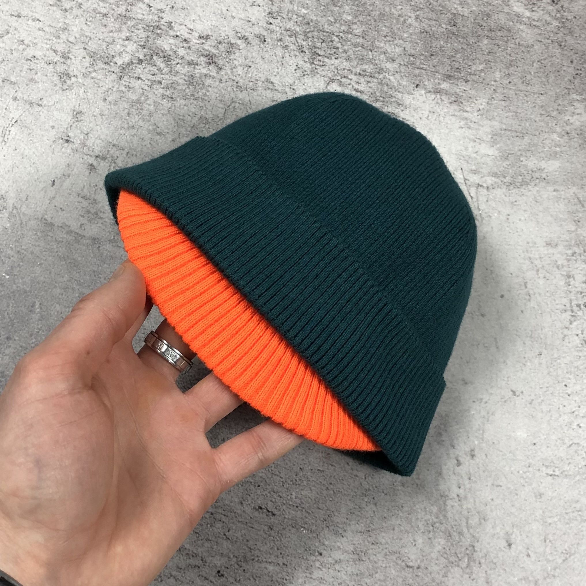 Diesel Diesel K-dobly Nylon Cotton Beanie Green Orange Ethiopia Hat Size ONE SIZE - 7 Thumbnail