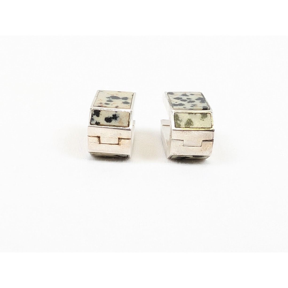 Bottega Veneta o1rshd1 Size: OS / Sterling Dalmatian Earrings in Silver Size ONE SIZE - 5 Thumbnail