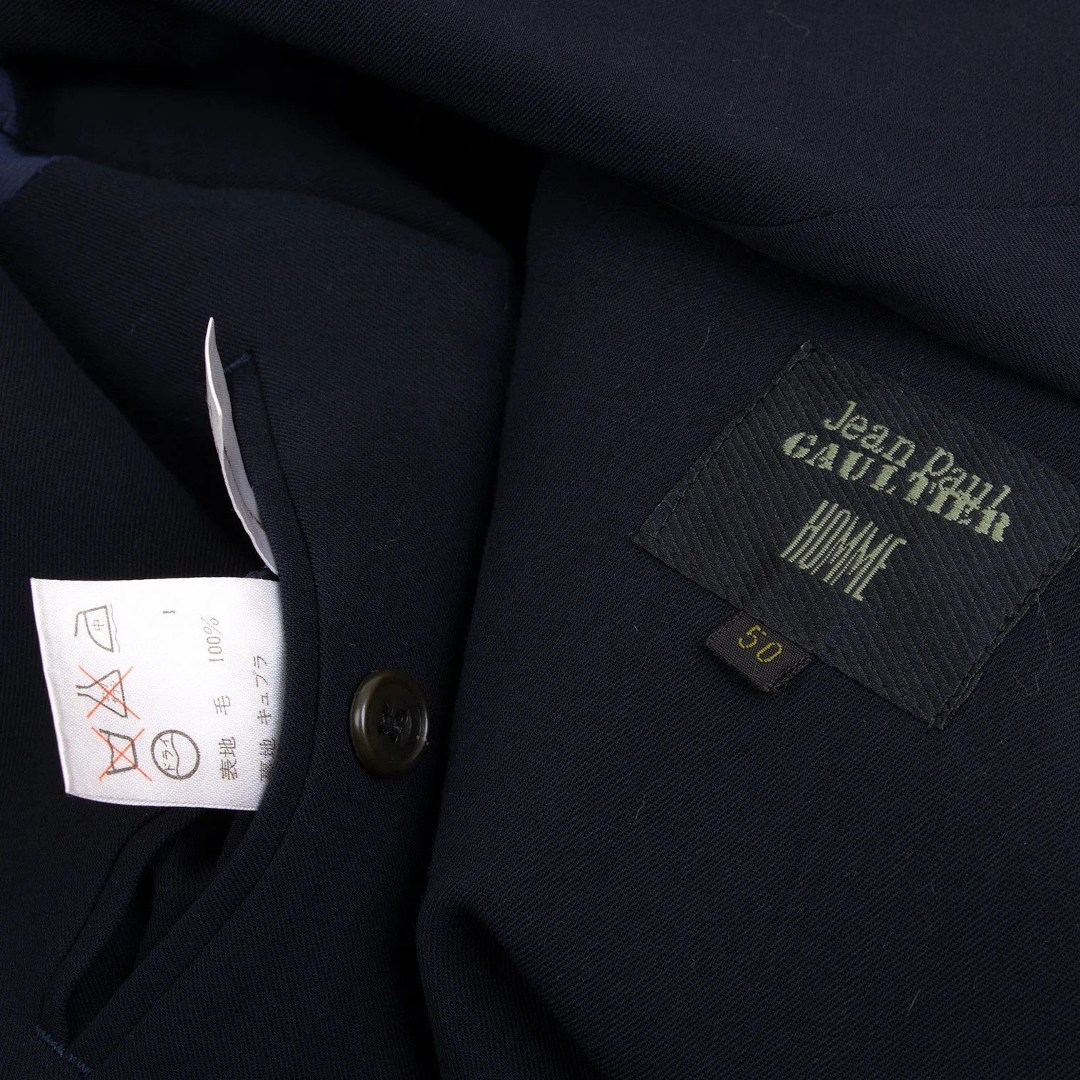 Jean Paul Gaultier Wool Double Jacket in Navy, Size 50 Size US M / EU 48-50 / 2 - 19 Thumbnail