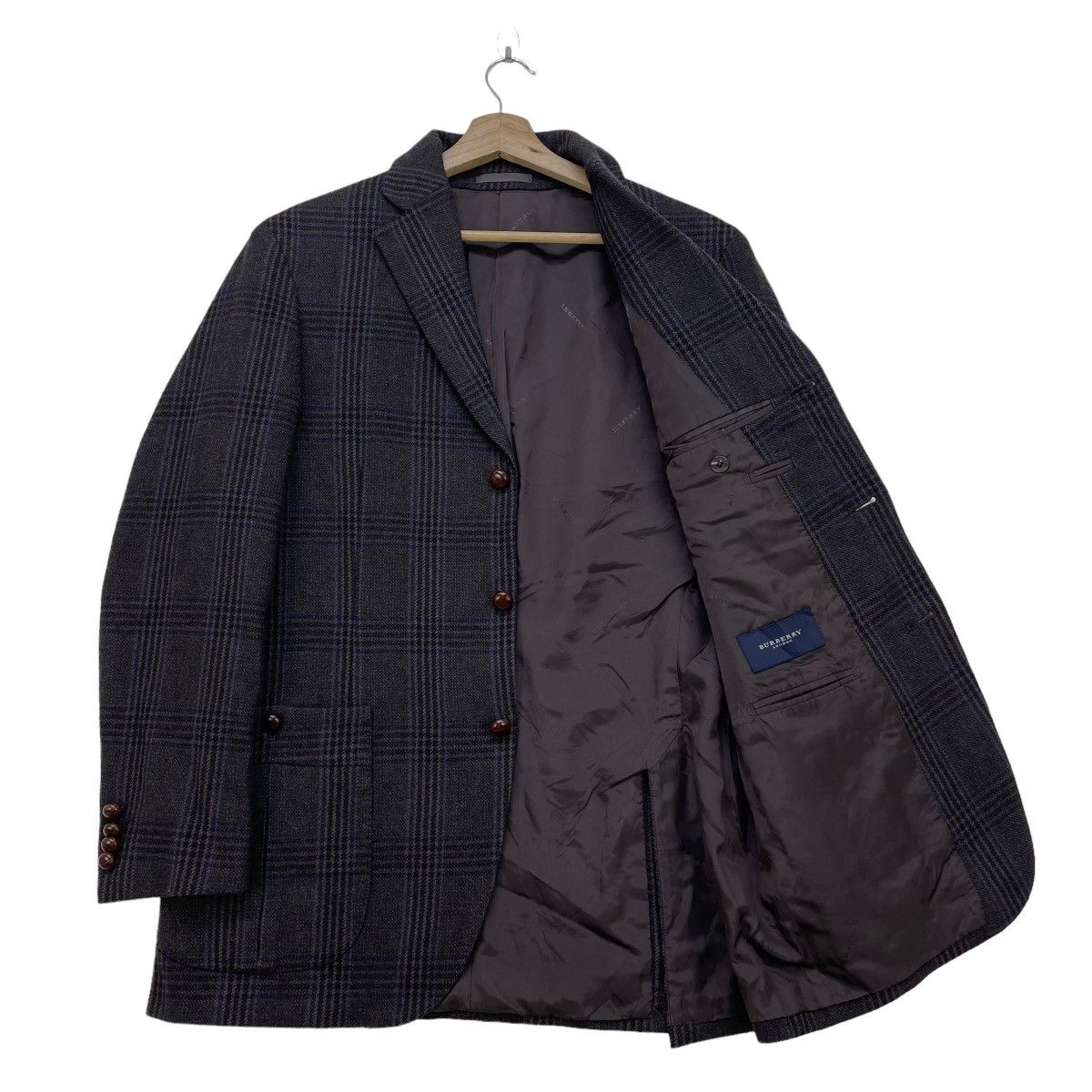 Burberry Awesome Vintage Burberrys Checked Casual Wool Jacket Size US M / EU 48-50 / 2 - 2 Thumbnail