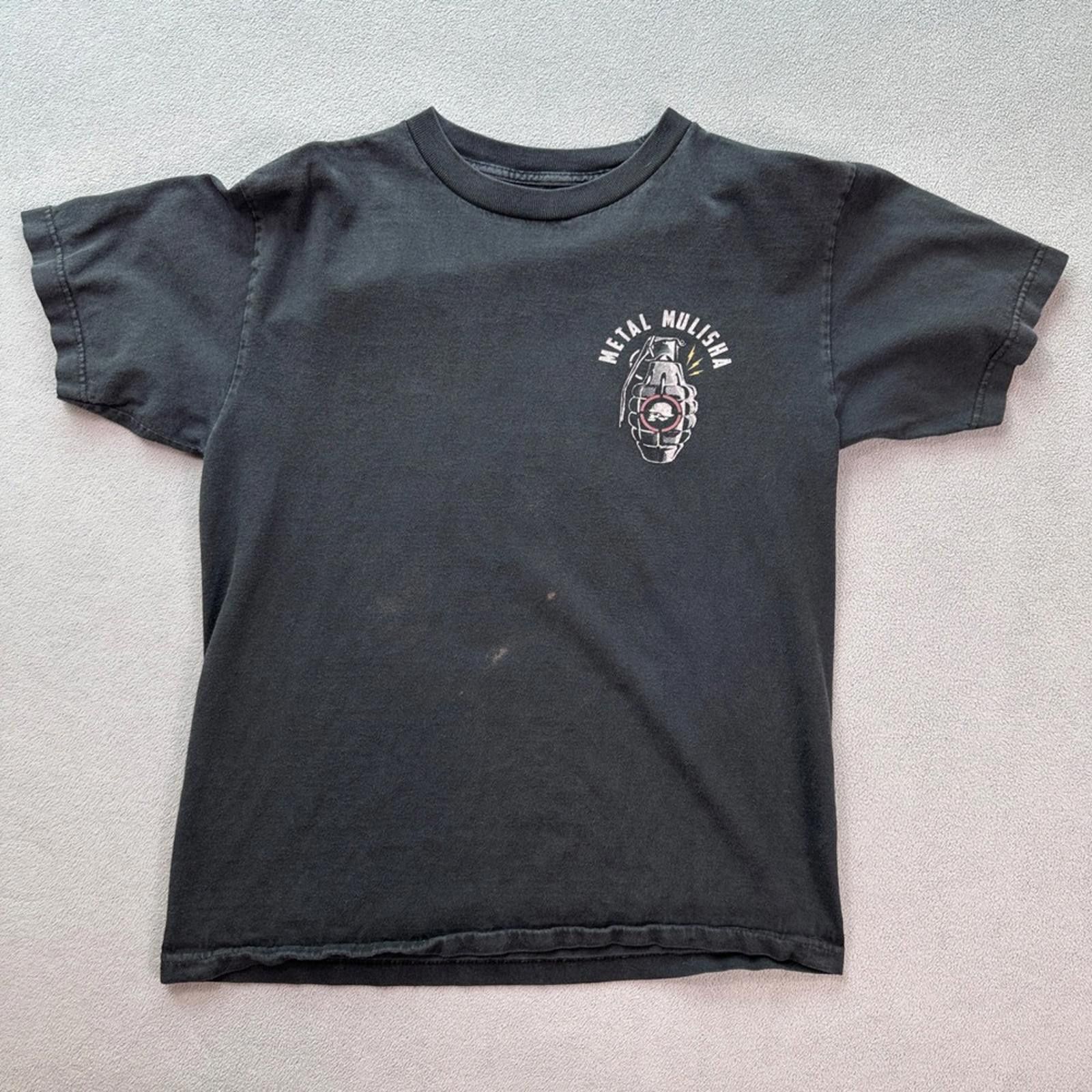 Metal Mulisha Vintage Metal Mulisha Mens T Shirt Grenade Graphic Black Size US M / EU 48-50 / 2 - 1 Thumbnail